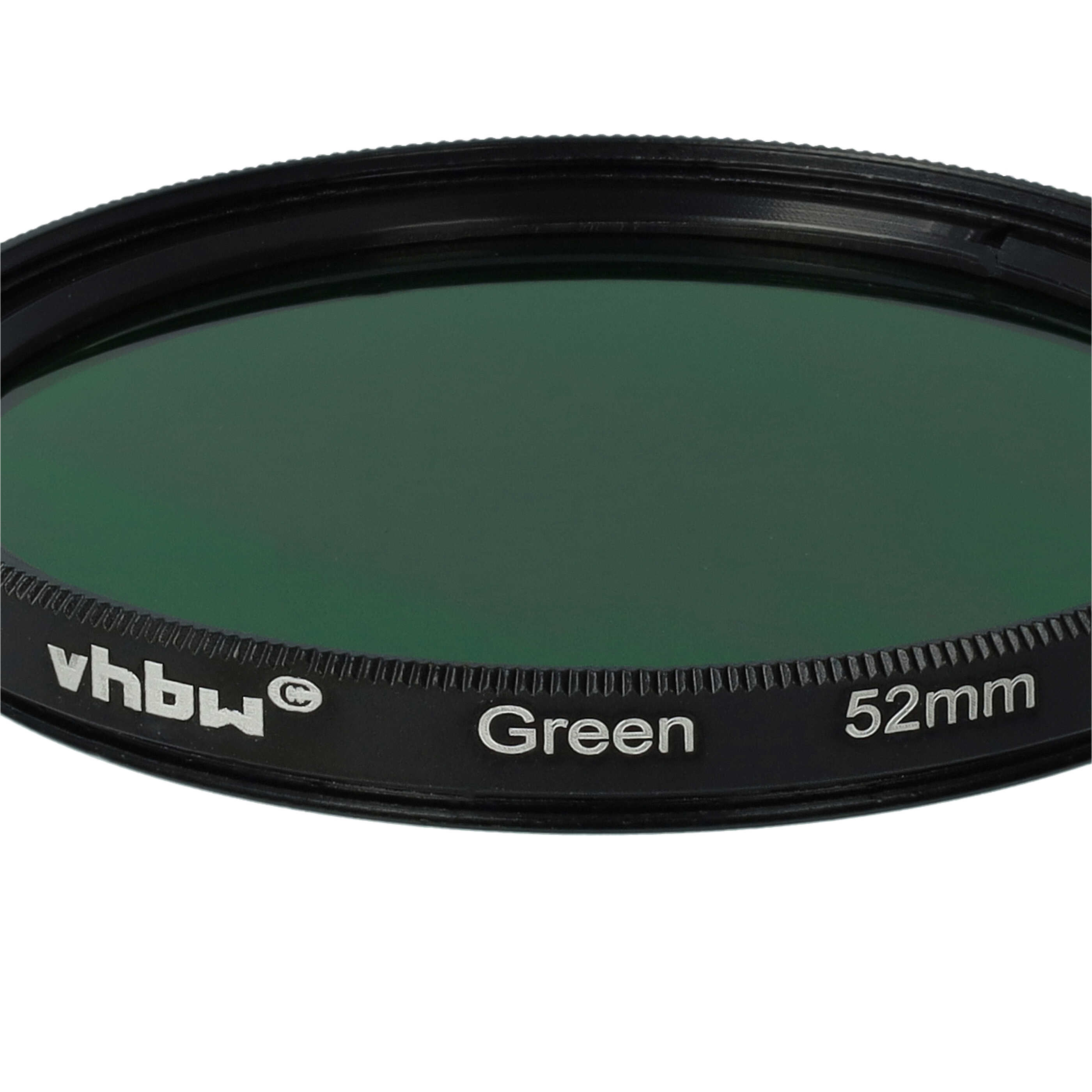 Filtro de color para objetivo de cámara con rosca de filtro de 52 mm - Filtro verde