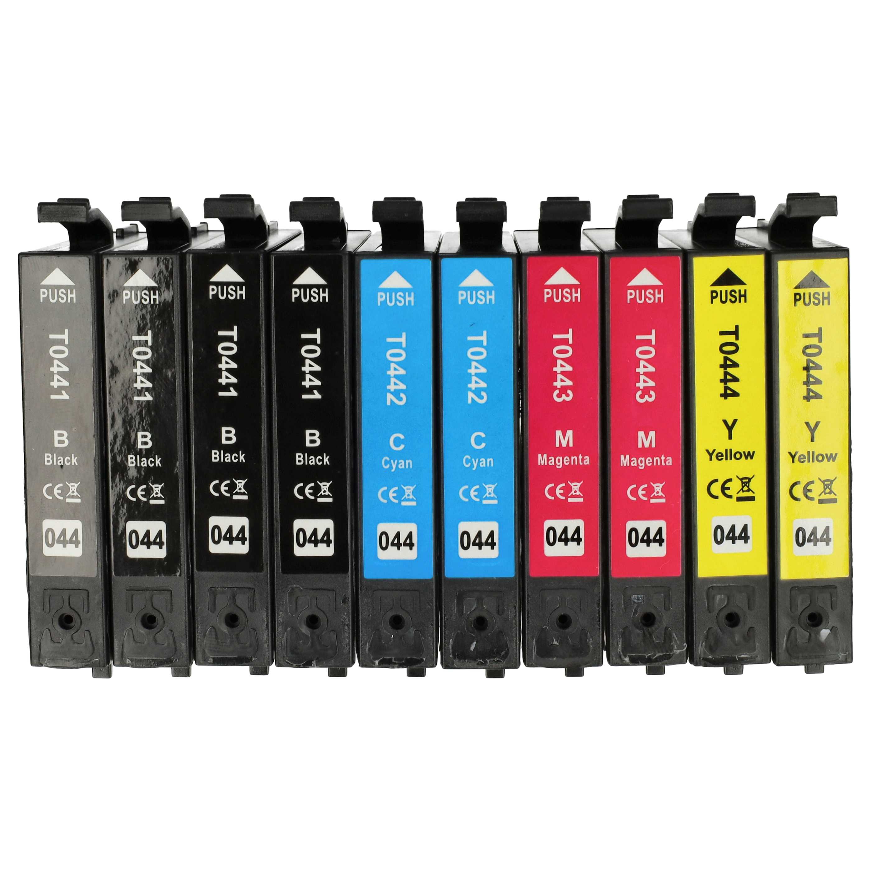 10x Tintenpatronen passend für C64 Epson-Stylus C64 Drucker - B/C/M/Y