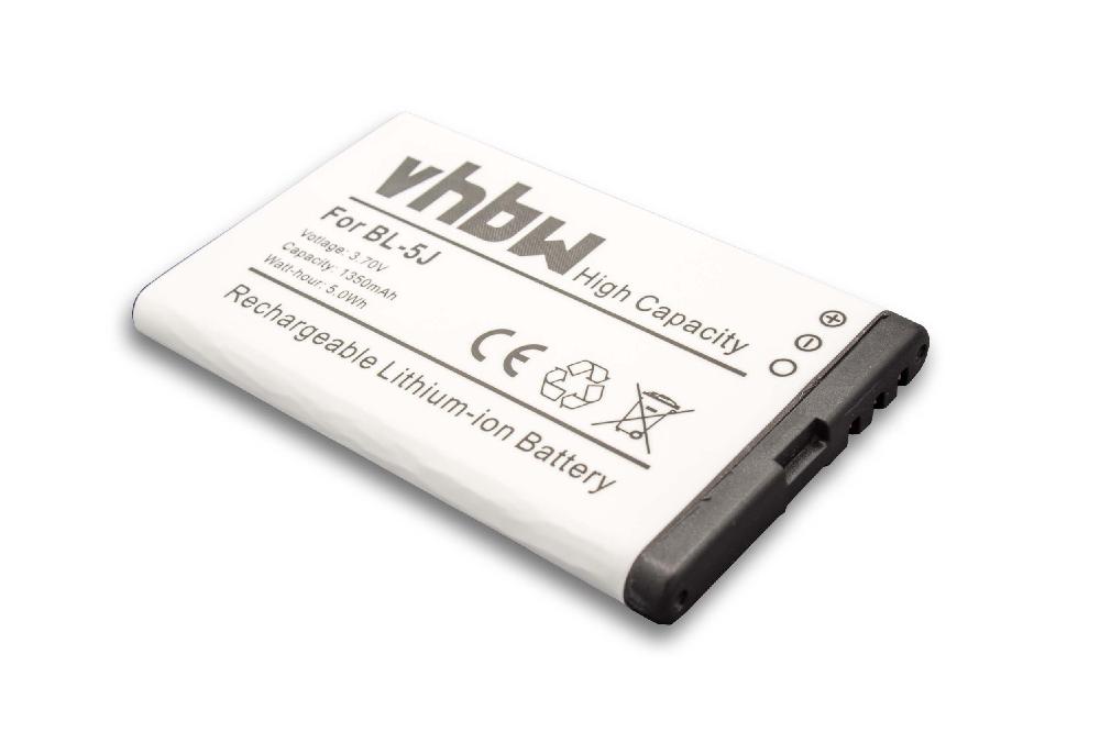 Mobile Phone Battery Replacement for Nokia BL-5J - 1350mAh 3.7V Li-Ion