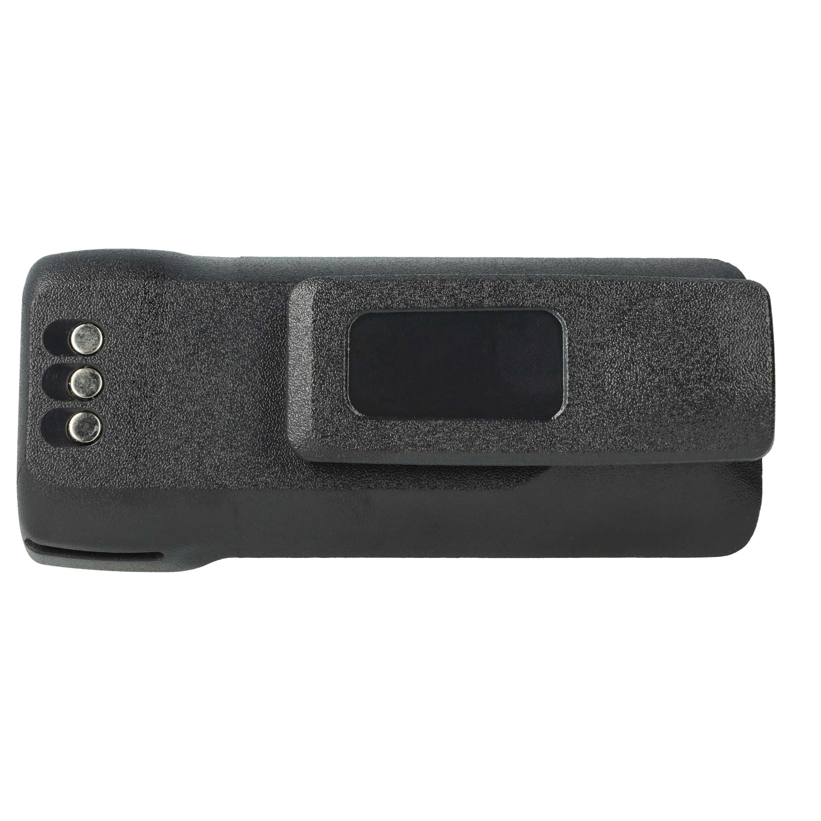 Radio 2x Battery replaces Motorola PMNN4600A, PMNN4598A - 2600 mAh 7.4 V Li-Ion + Belt Clip