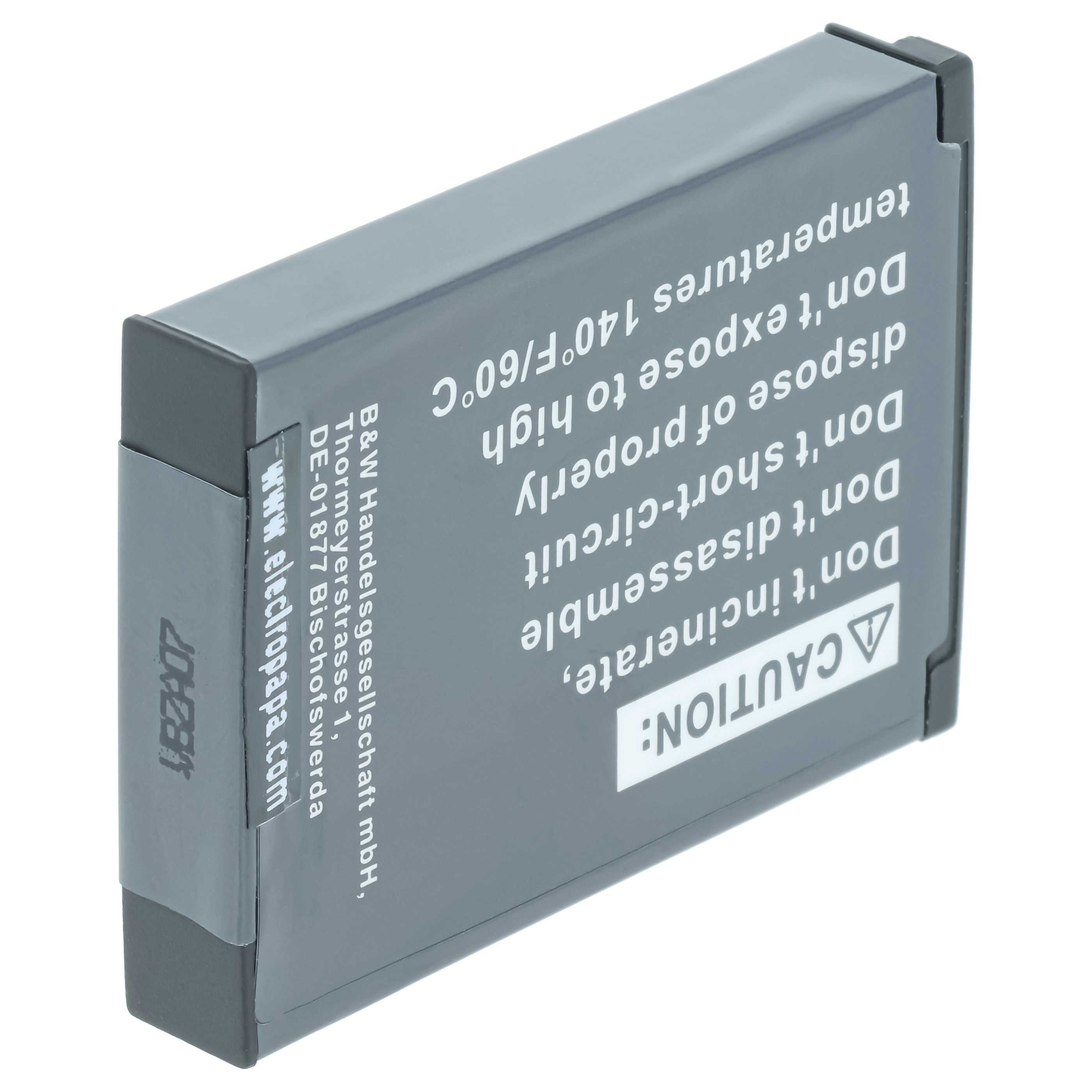 Videocamera 2x Battery replaces Toshiba PC1733E-1BRS, PX1733 - 700 mAh 3.7 V Li-Ion