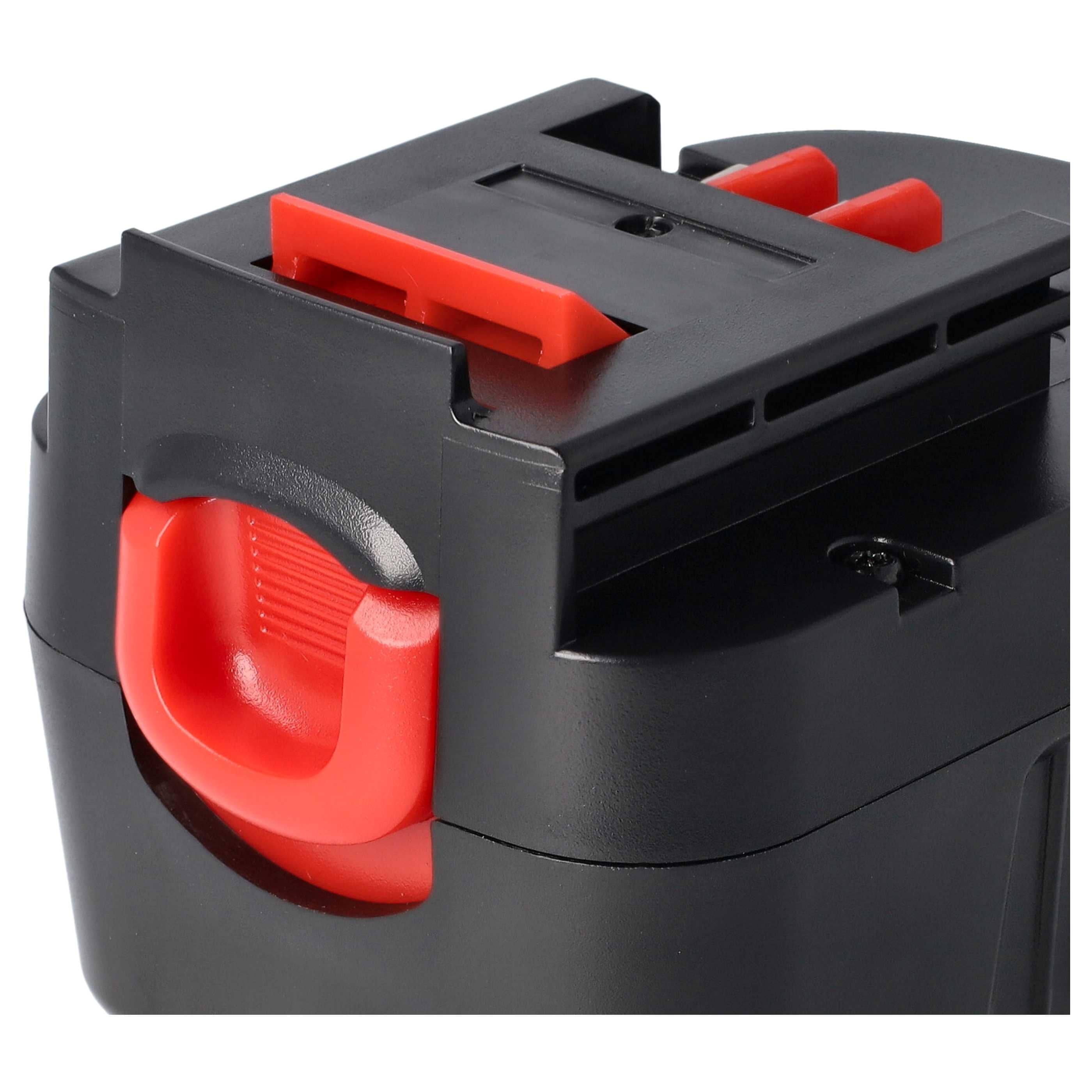 3x Batería para herramienta reemplaza Black & Decker A12, A12, A12EX, A12EX, A12E - 1500 mAh, 12 V, NiMH