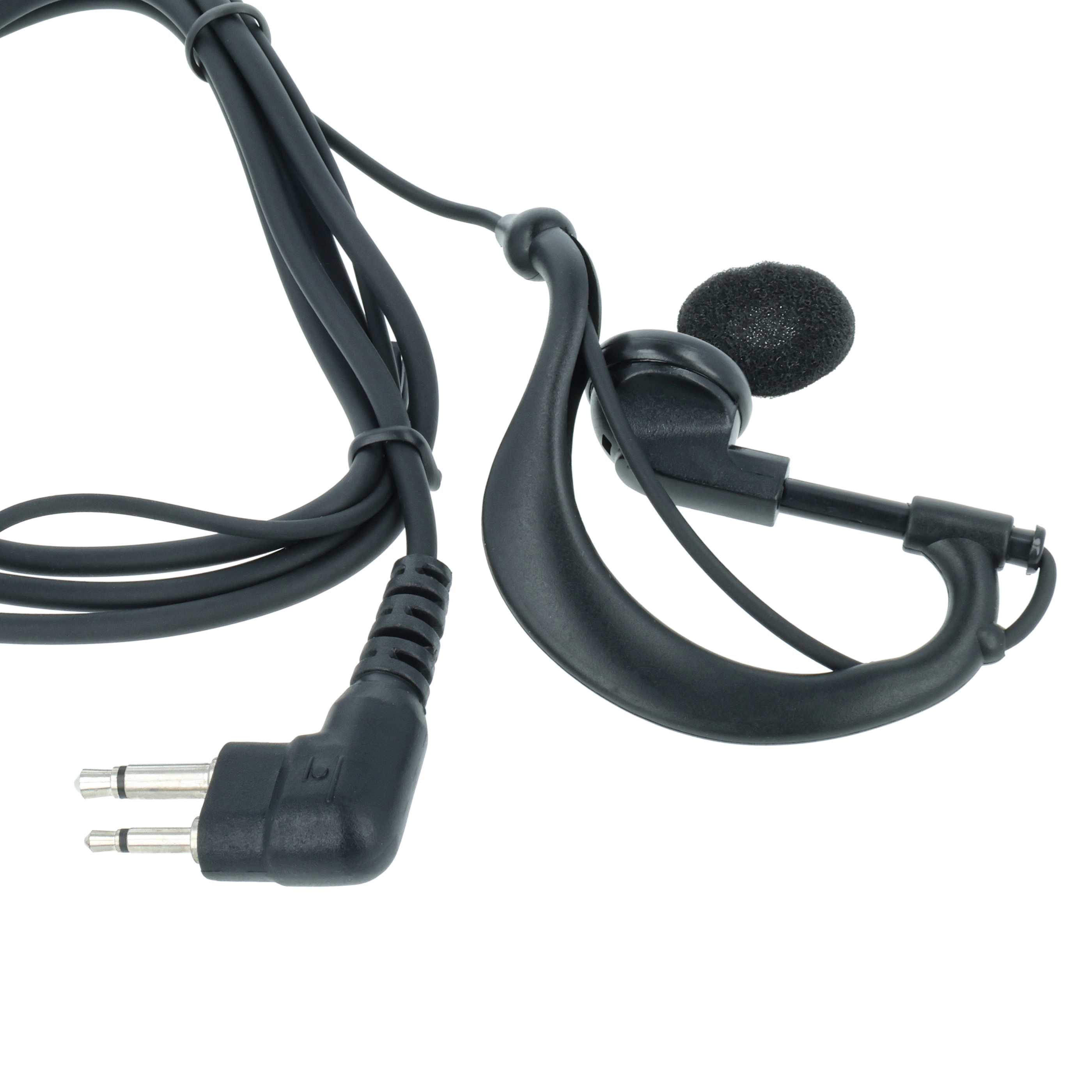 Security Radio Headset suitable for Motorola GP300 - "Take Call Button", Clip Mount
