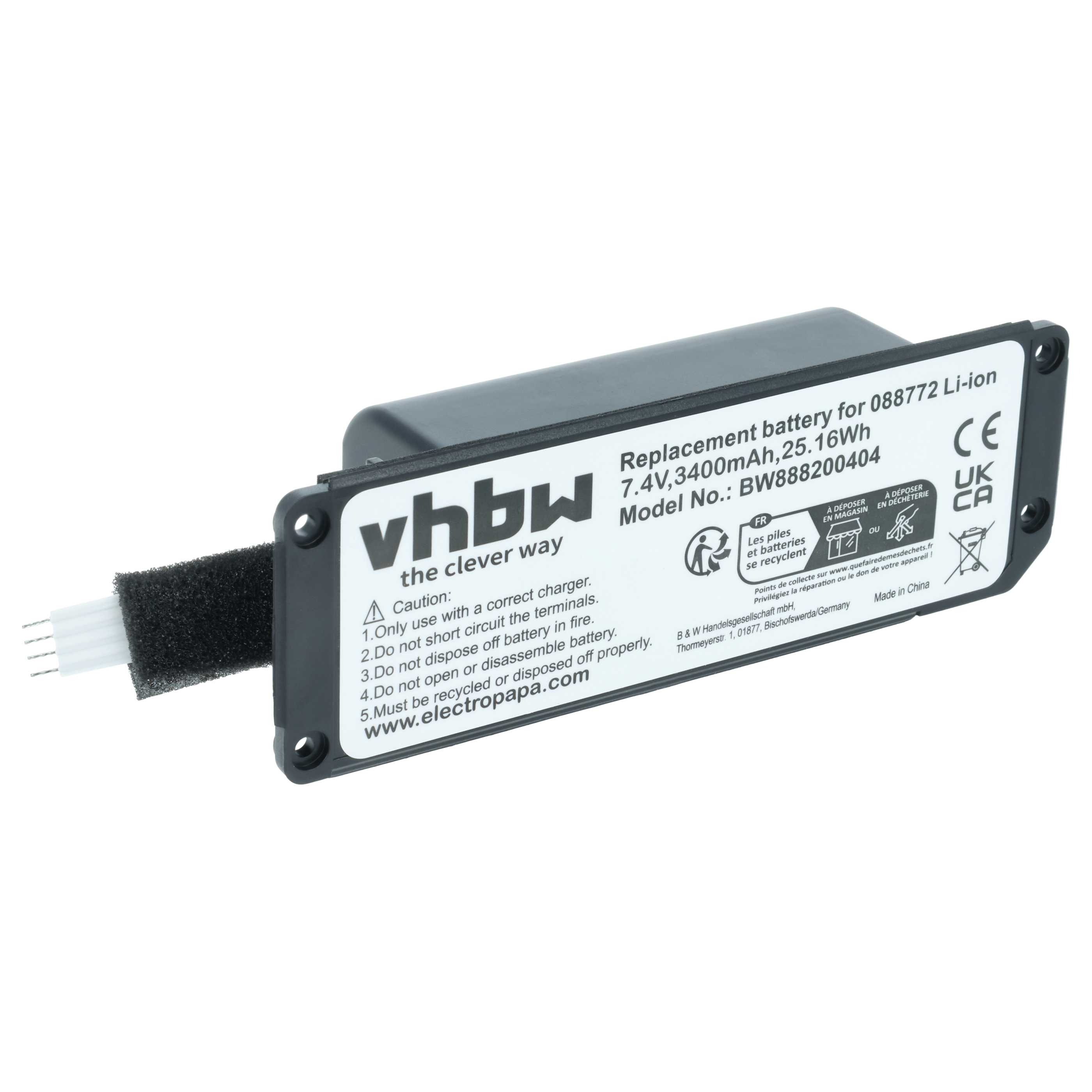 Akumulator do głośnika zamiennik Bose 088796, 088789, 088772, 080841 - Li-Ion 3400mAh