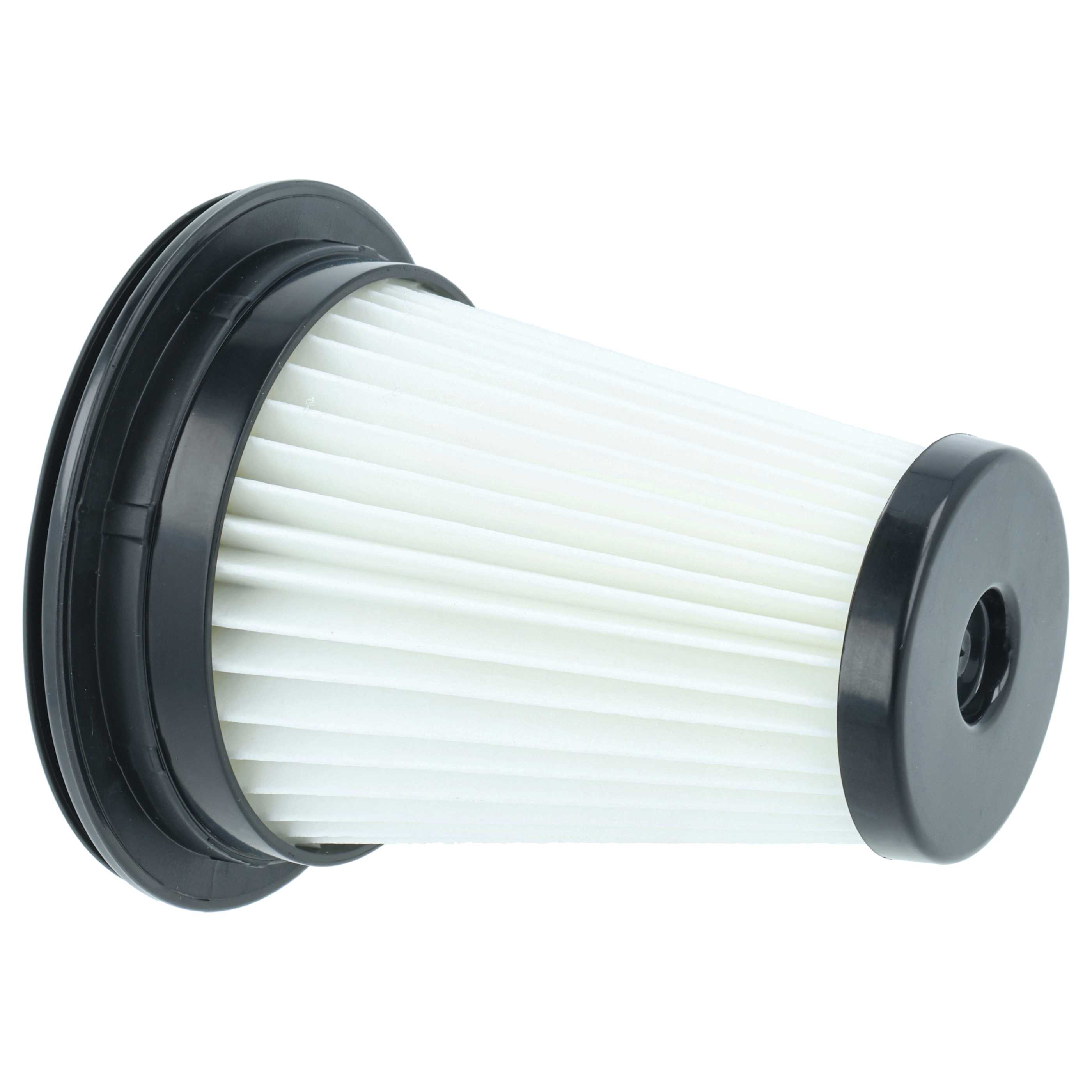 2x cartridge filter replaces Beko 874236, 9178039181, C00874236 for Grundig Vacuum Cleaner, black / white