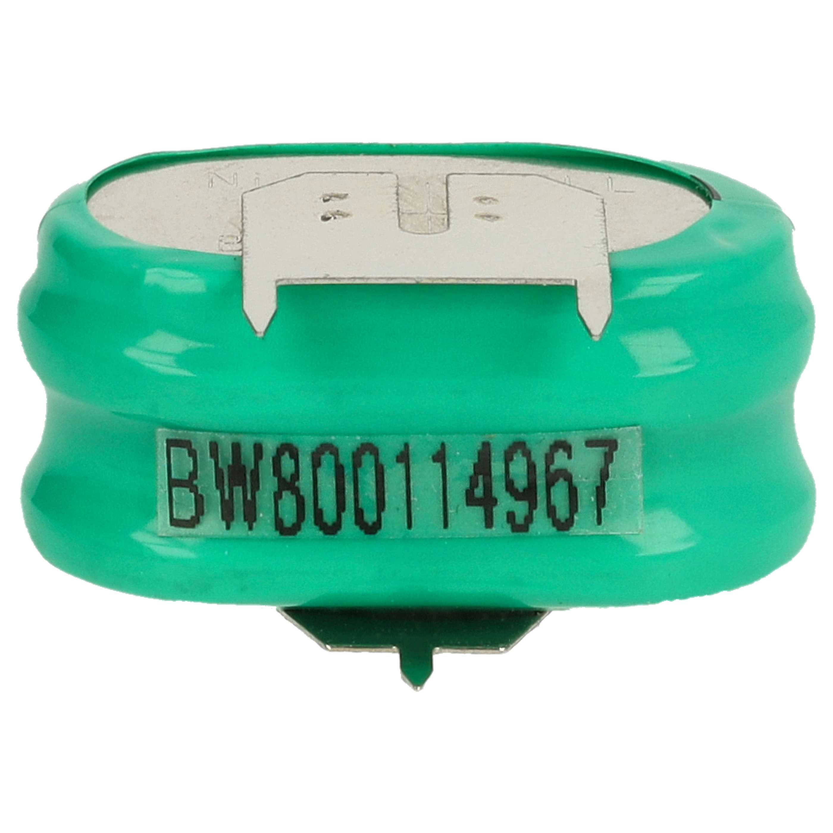 100x Button Cell Battery Type 2/V150H 3 Pins for Model Building Solar Lamps etc. - 150 mAh 2.4 V NiMH