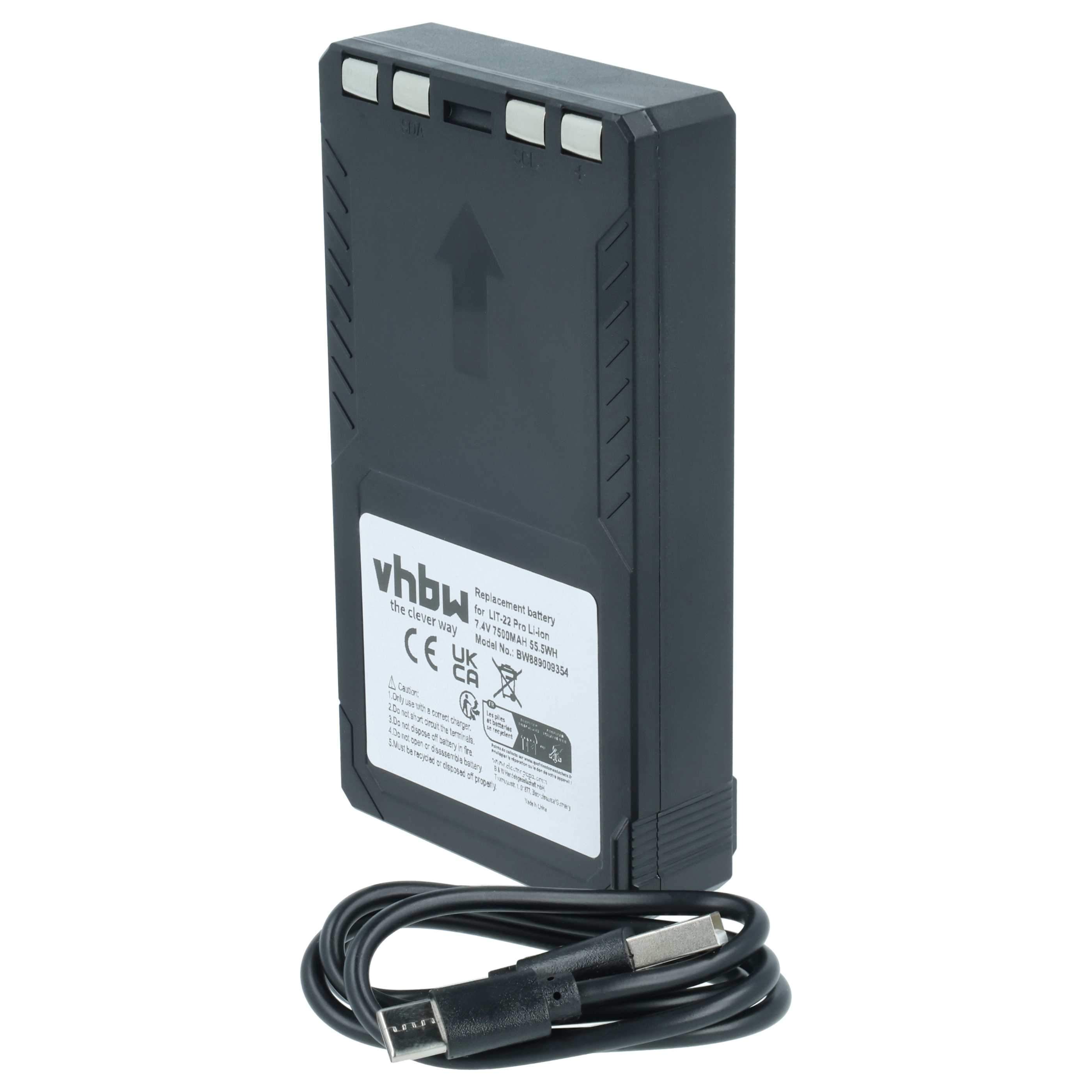 Akku für Kamera wie Spypoint Flex-M u.a., ersetzt LIT-22, Li-Ion, 7.4 V, 7500 mAh