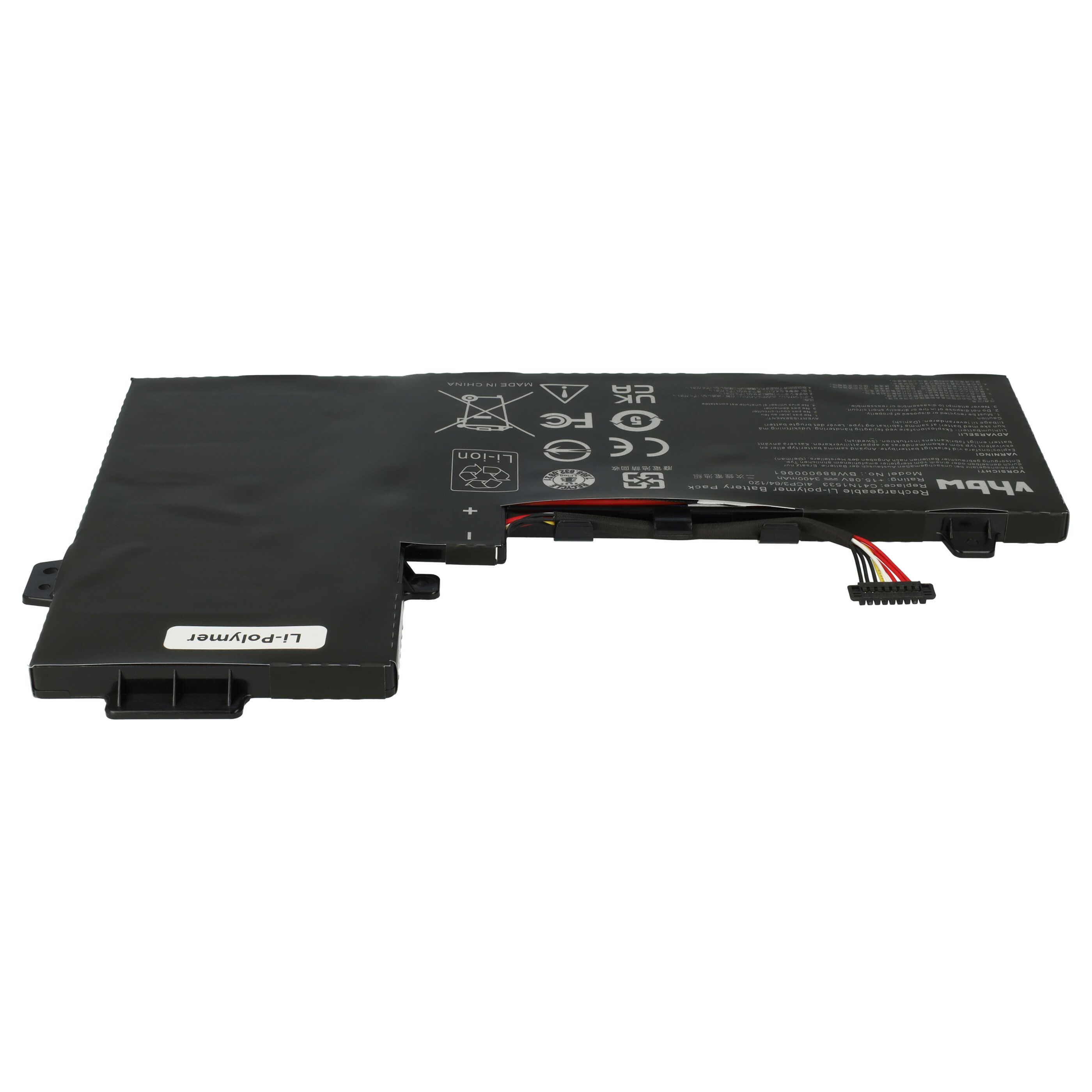 Akumulator do laptopa zamiennik Asus C41N1533 (4ICP3/82/120), 0B200-02010200 - 3400 mAh 15,08 V LiPo