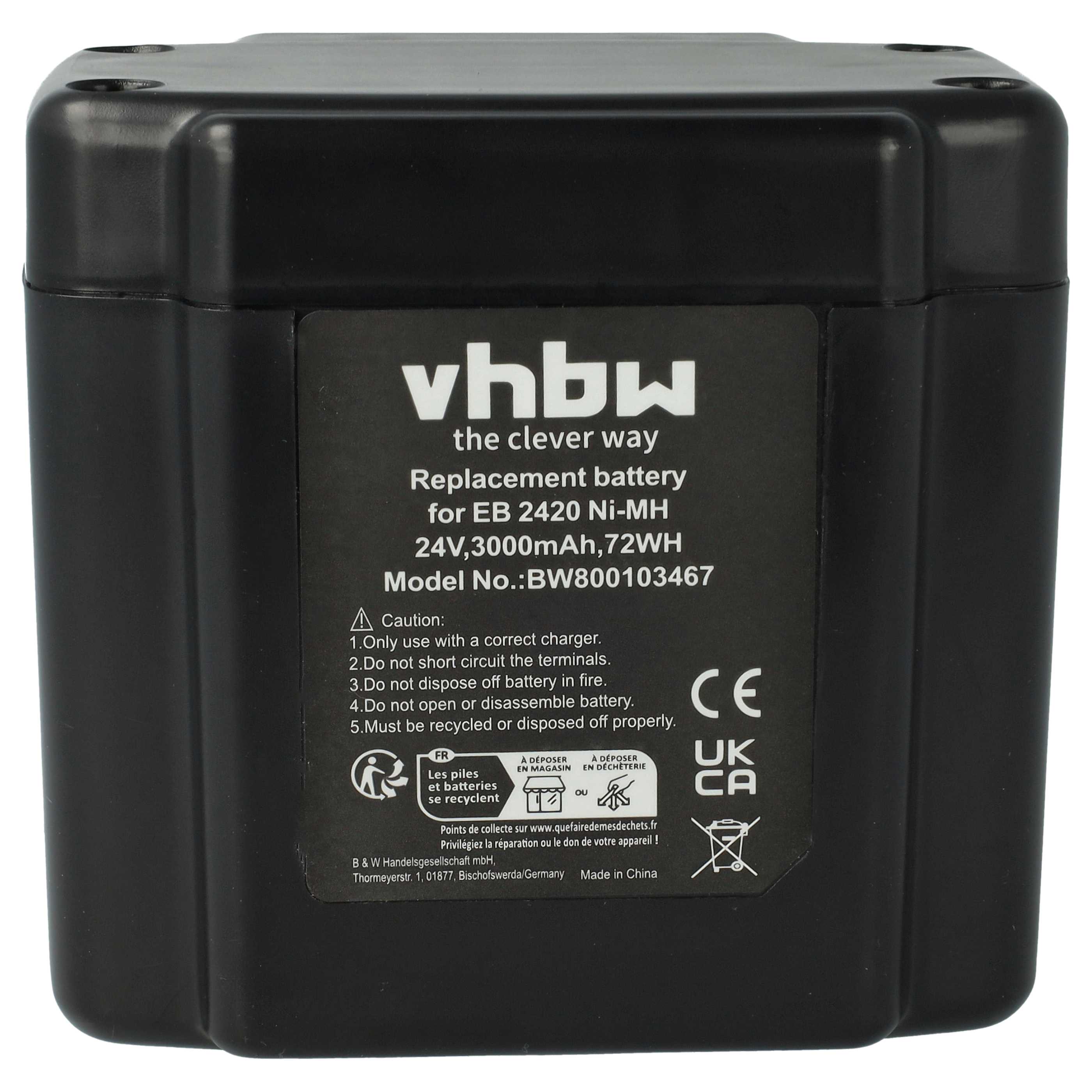 Batterie remplace Hitachi EB 2430HA, EB 2420, 319-807, 319-805 outil électrique Hitachi - 3Ah 24V NiMH