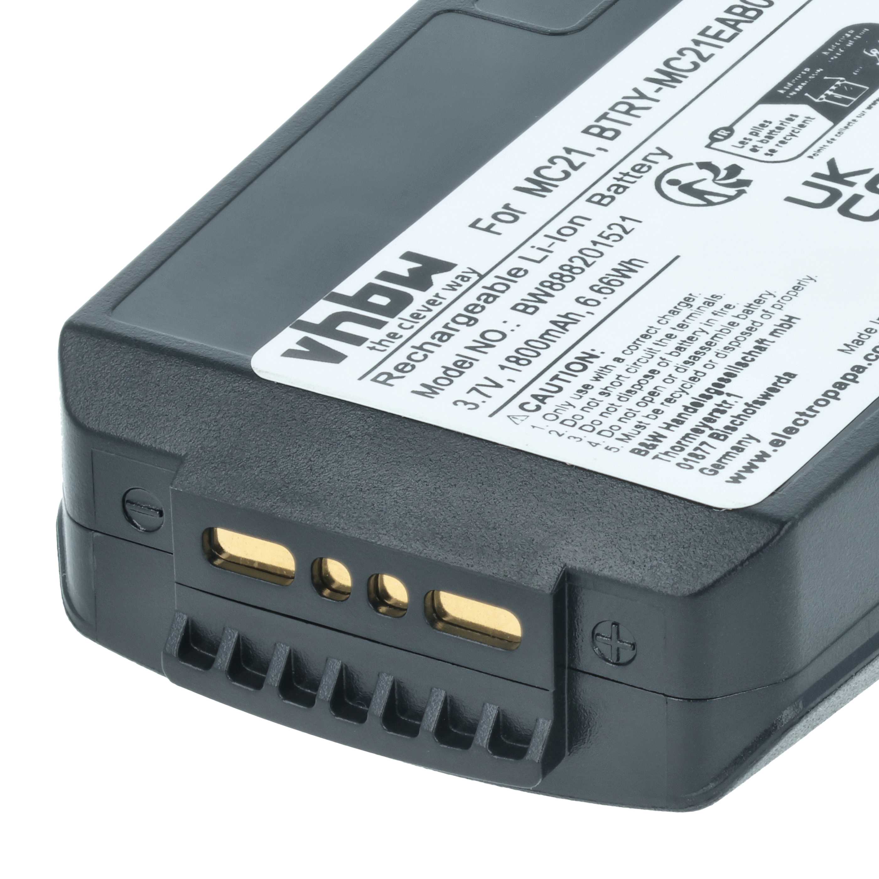 Batteria per computer portatile scanner sostituisce Motorola 82-105612-01, 82-150612-01 - 1800mAh 3,7V Li-Poly