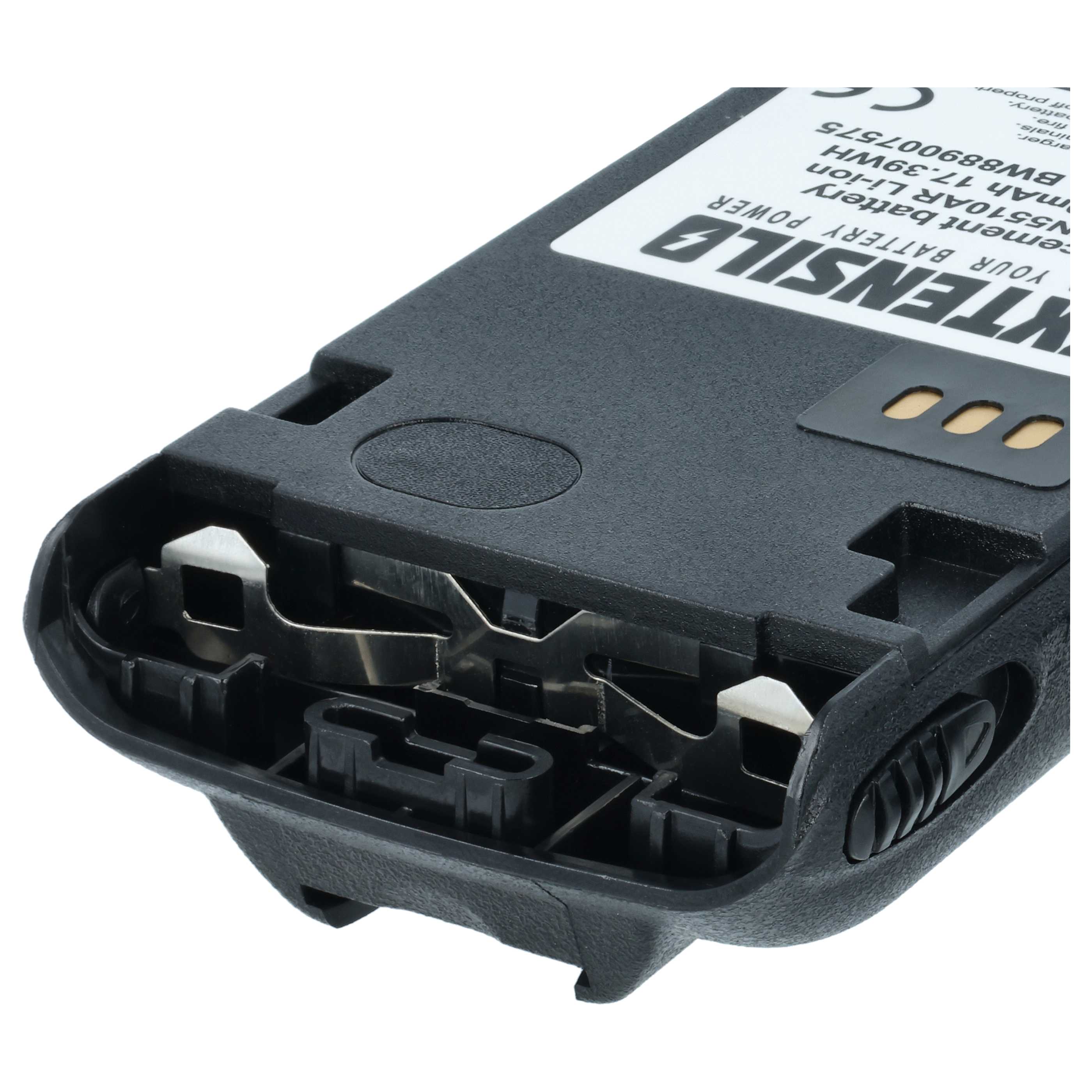 Radio 5x Battery replaces Motorola NNTN5510BR, NNTN5510AR - 2350 mAh 7.4 V Li-Ion + Belt Clip