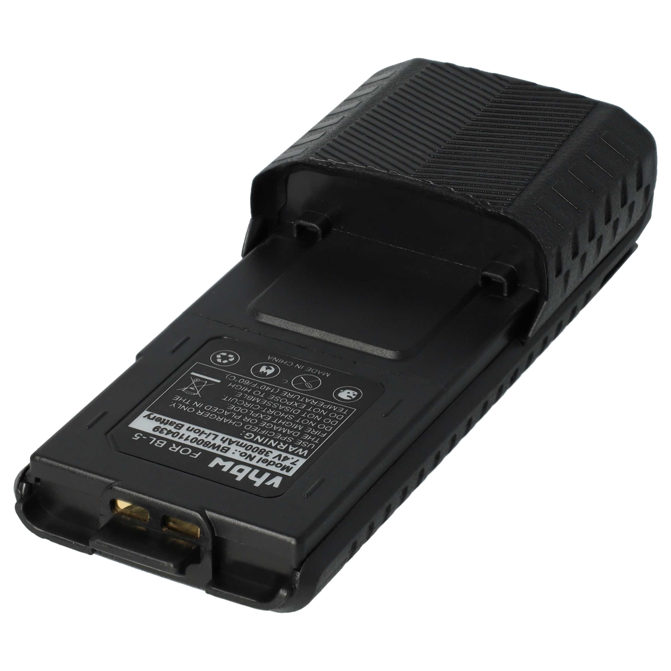 Radio Battery replaces Baofeng BL-5 - 3800 mAh 7.4 V Li-Ion