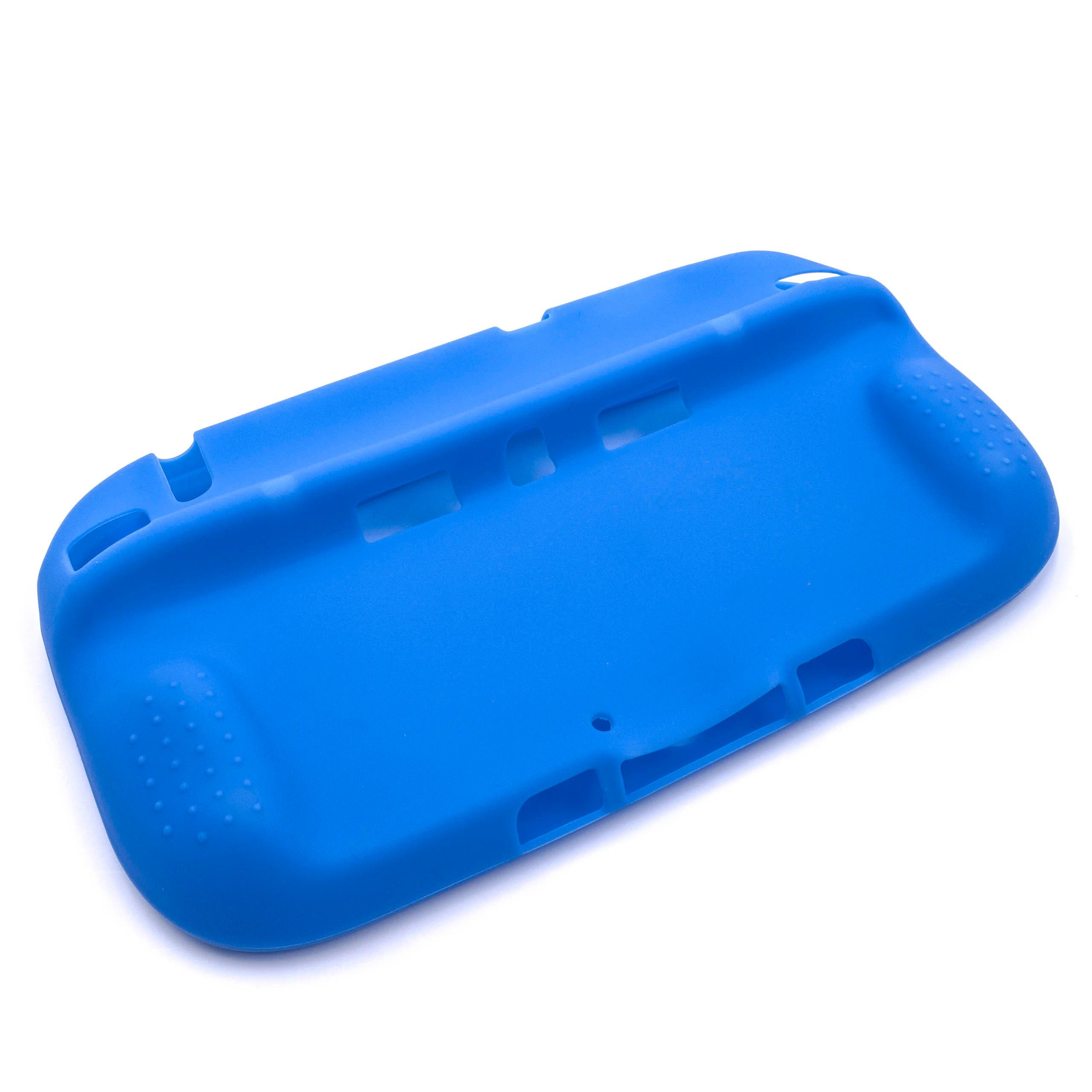 Étui pour console de jeux vidéo Nintendo Wii U Gamepad - Housse silicone bleu