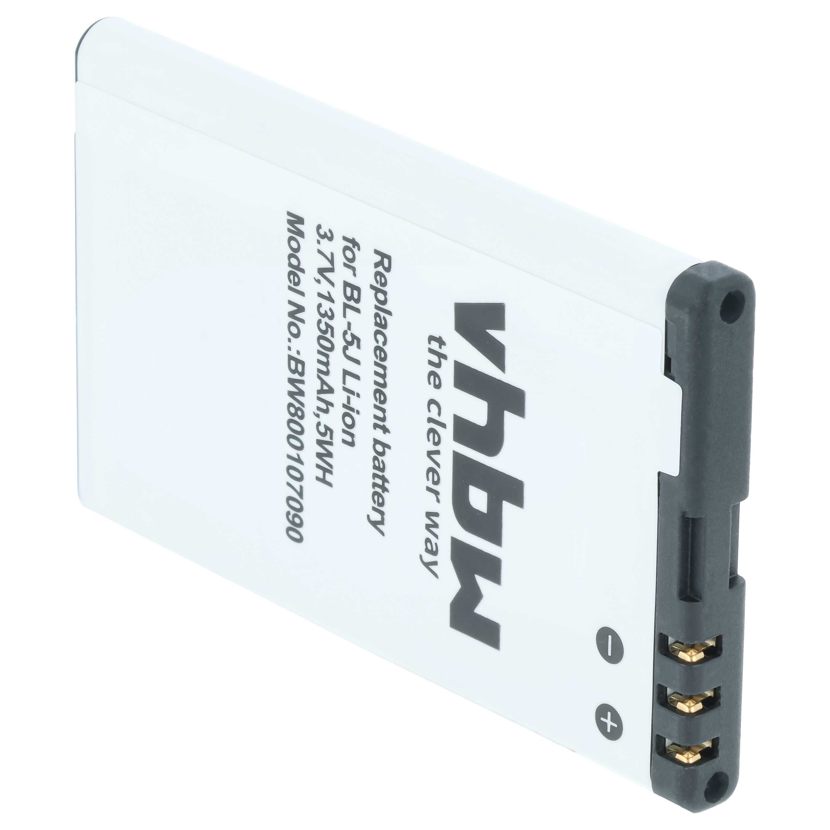Akumulator do telefonu smartfona zamiennik Nokia BL-5J - 1350 mAh 3,7 V Li-Ion