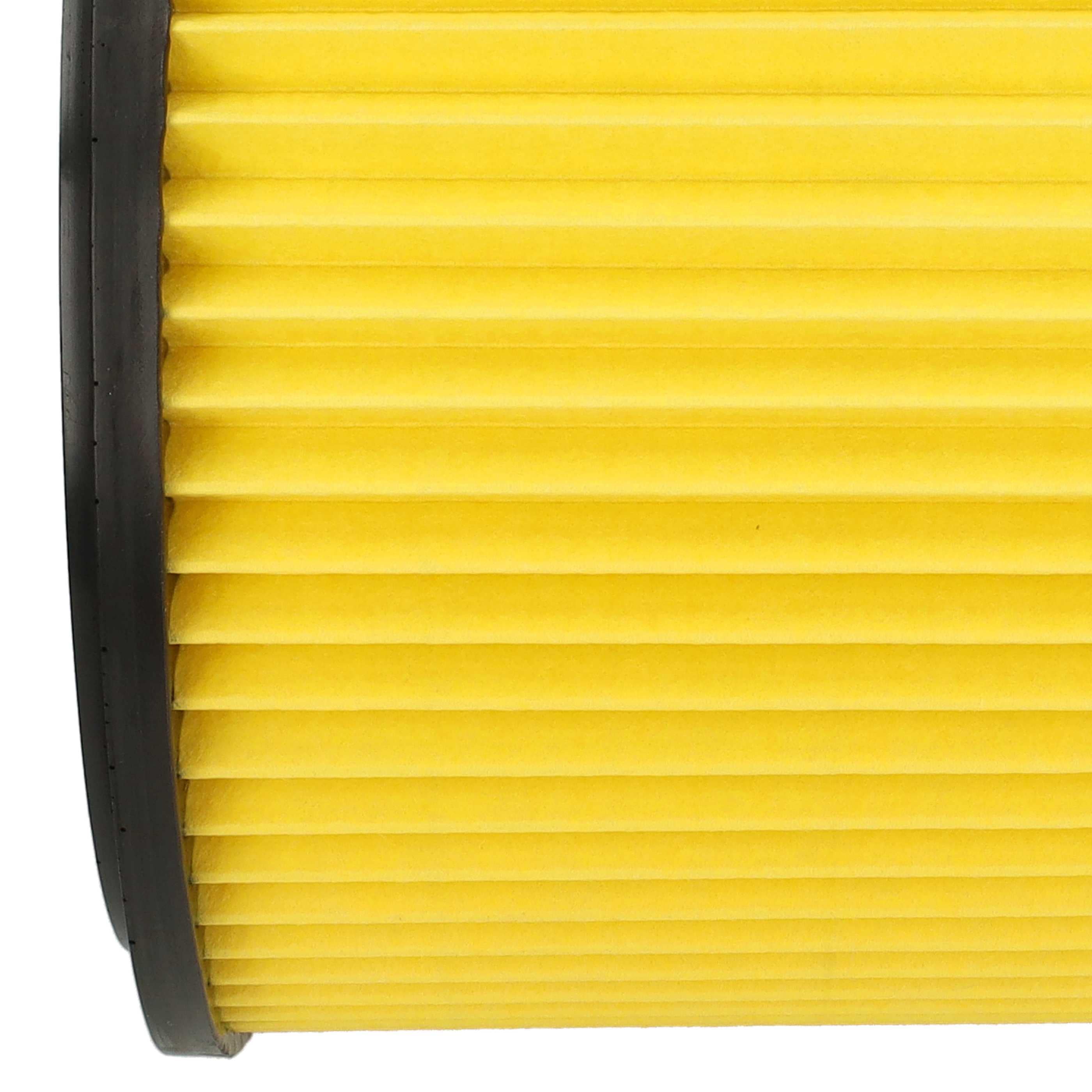 2x Filtercartridge filter replaces Einhell 23.511.10, 2351110 for Basic Vacuum Cleaner, yellow