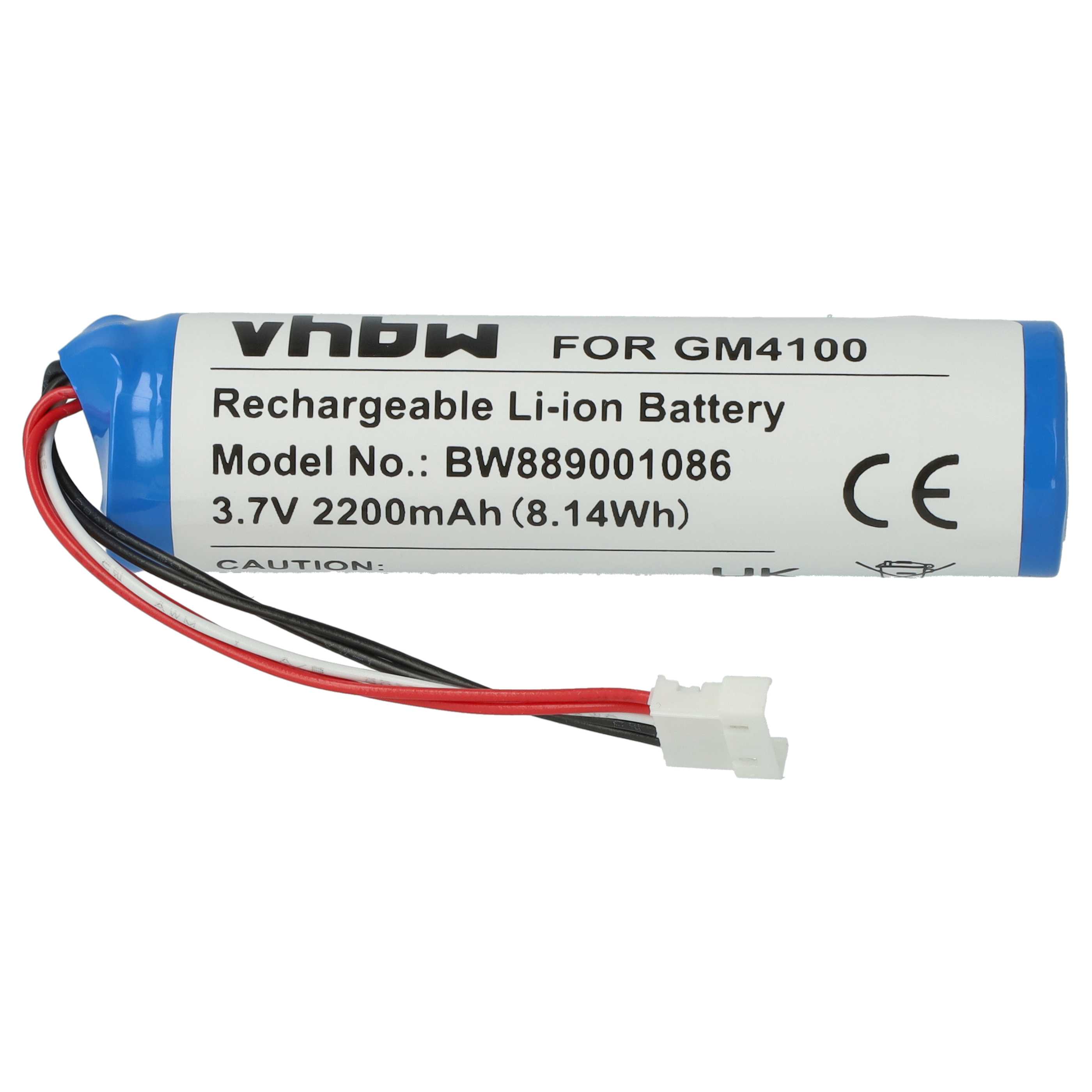 5x Battery replaces Datalogic 128000894, BT-8, RBP-4000 for Datalogic Barcode Scanner POS - 2200 mAh 3.7 V