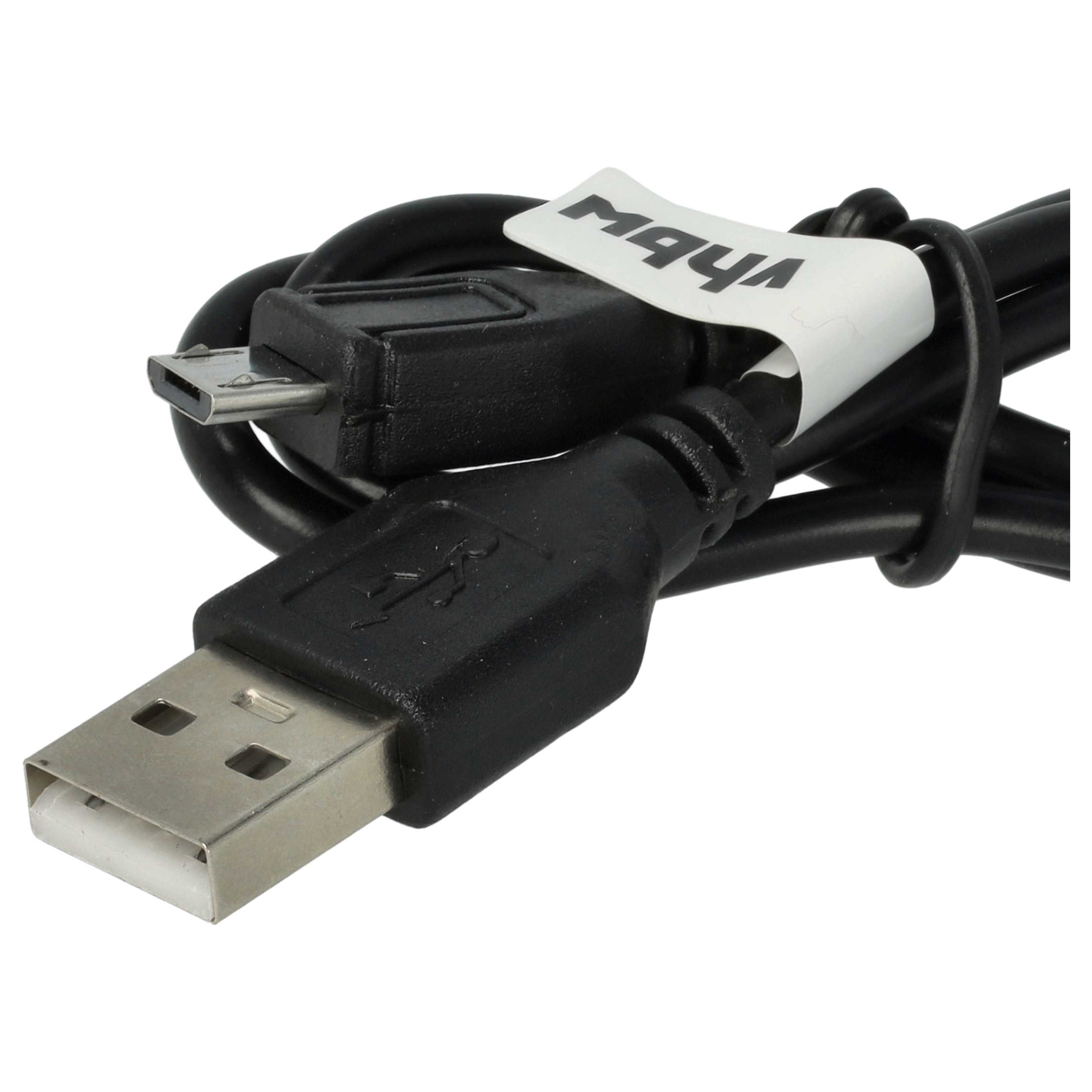 100x Micro-USB Cable USB Type A to Micro USB suitable for various devices - Black, 0.3 m