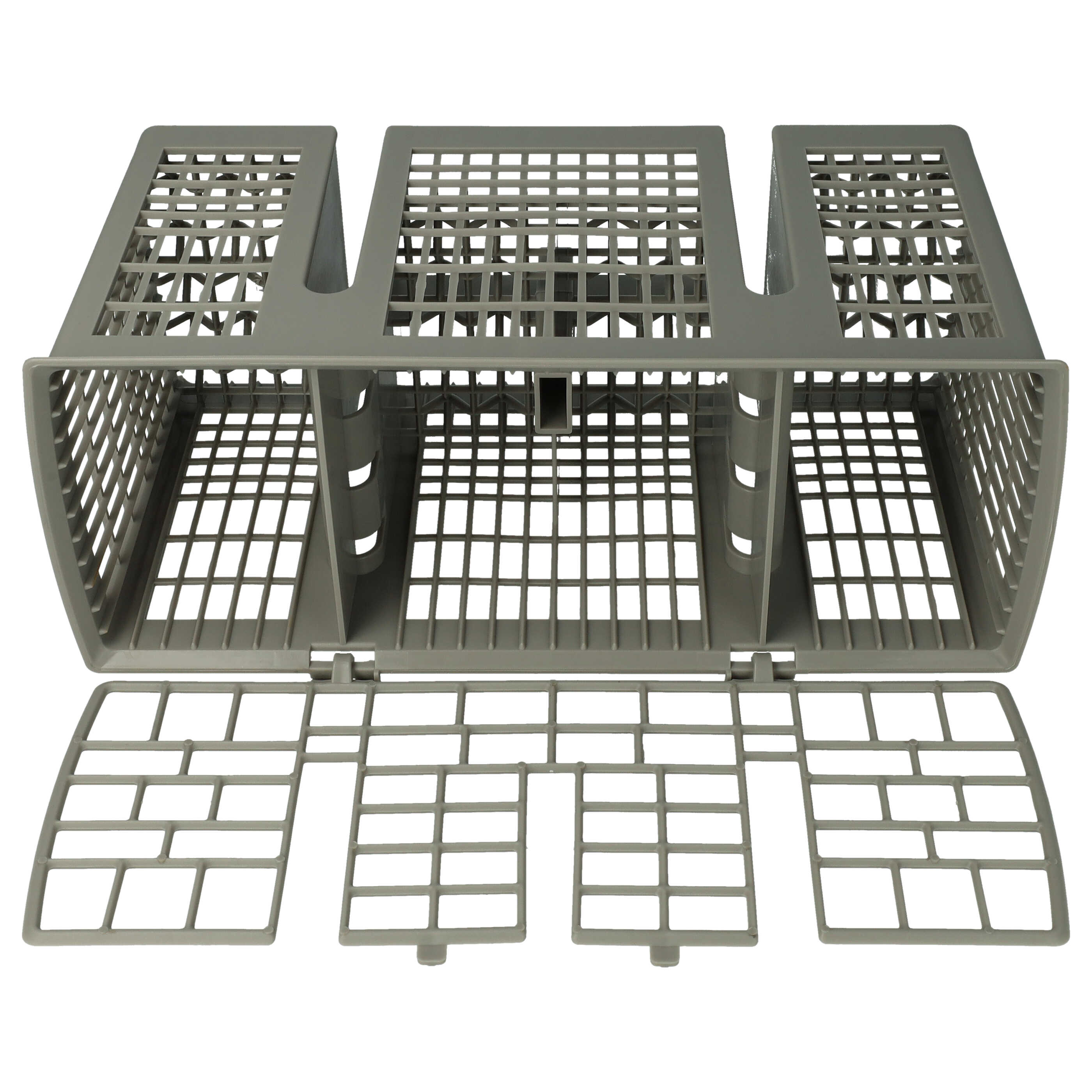 vhbw Cutlery Basket e.g. for Philips SF5WHA3/05 Dishwashers - With Handle Grey