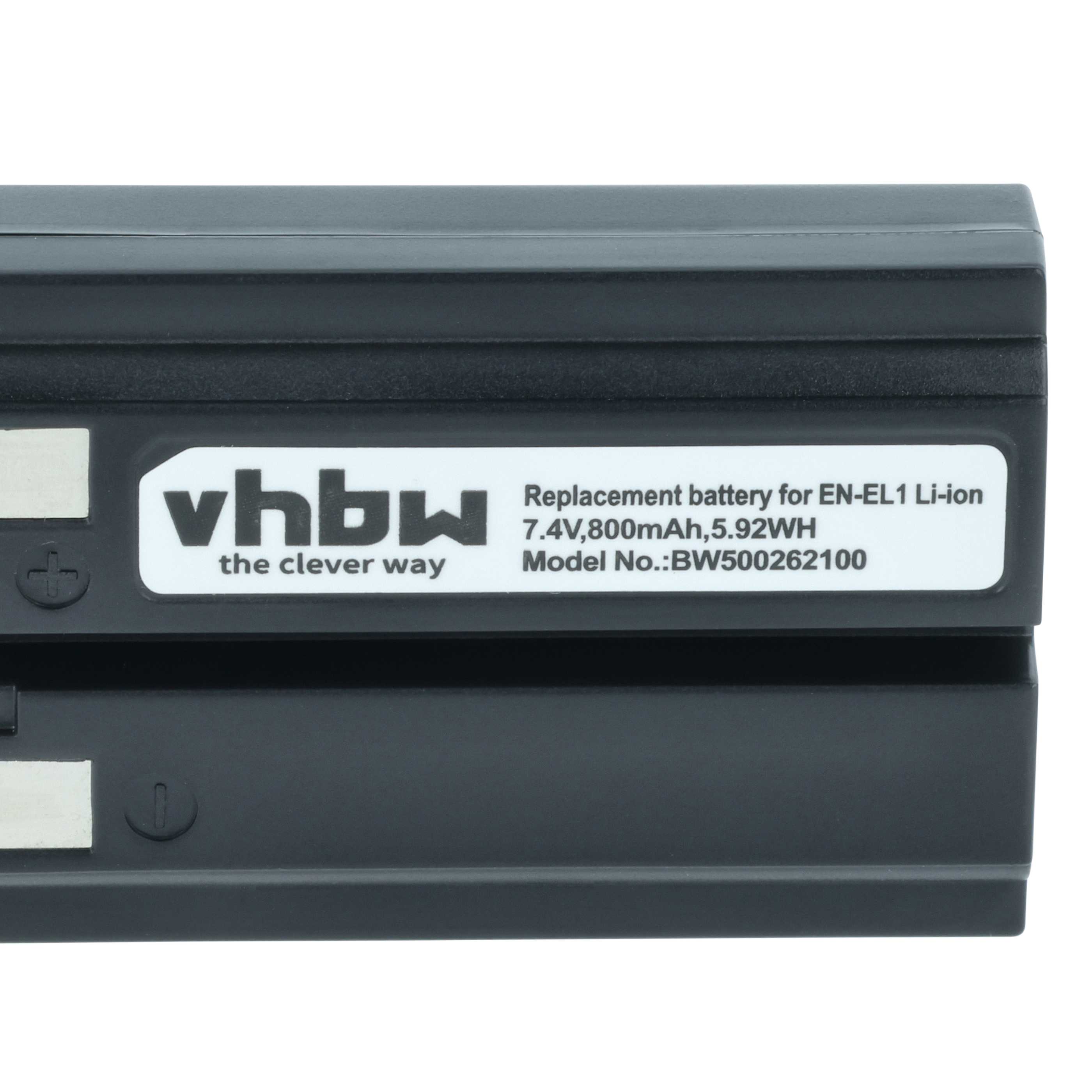 Batteria sostituisce Minolta NP-800 per fotocamera - 800mAh 7,2V Li-Ion
