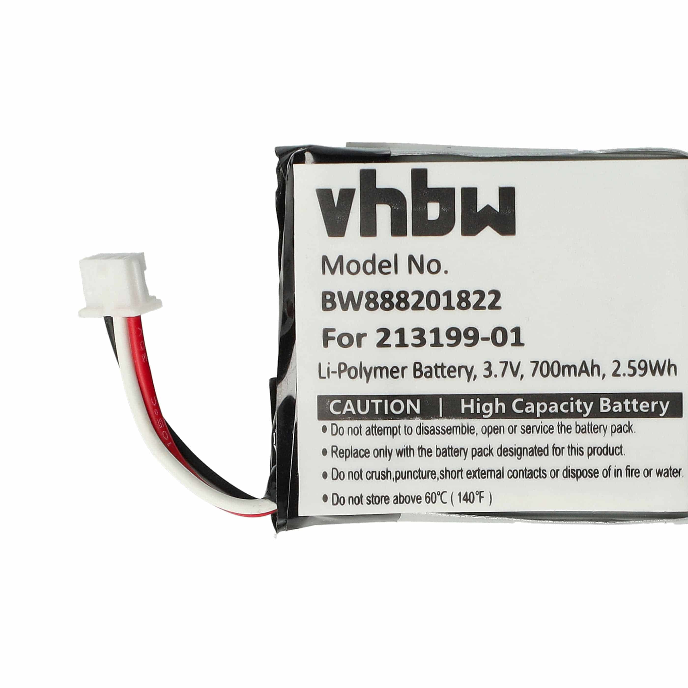 Akumulator do słuchawek bezprzewodowych zamiennik Plantronics 203055-01, 203035-01 - 700 mAh 3,7 V LiPo