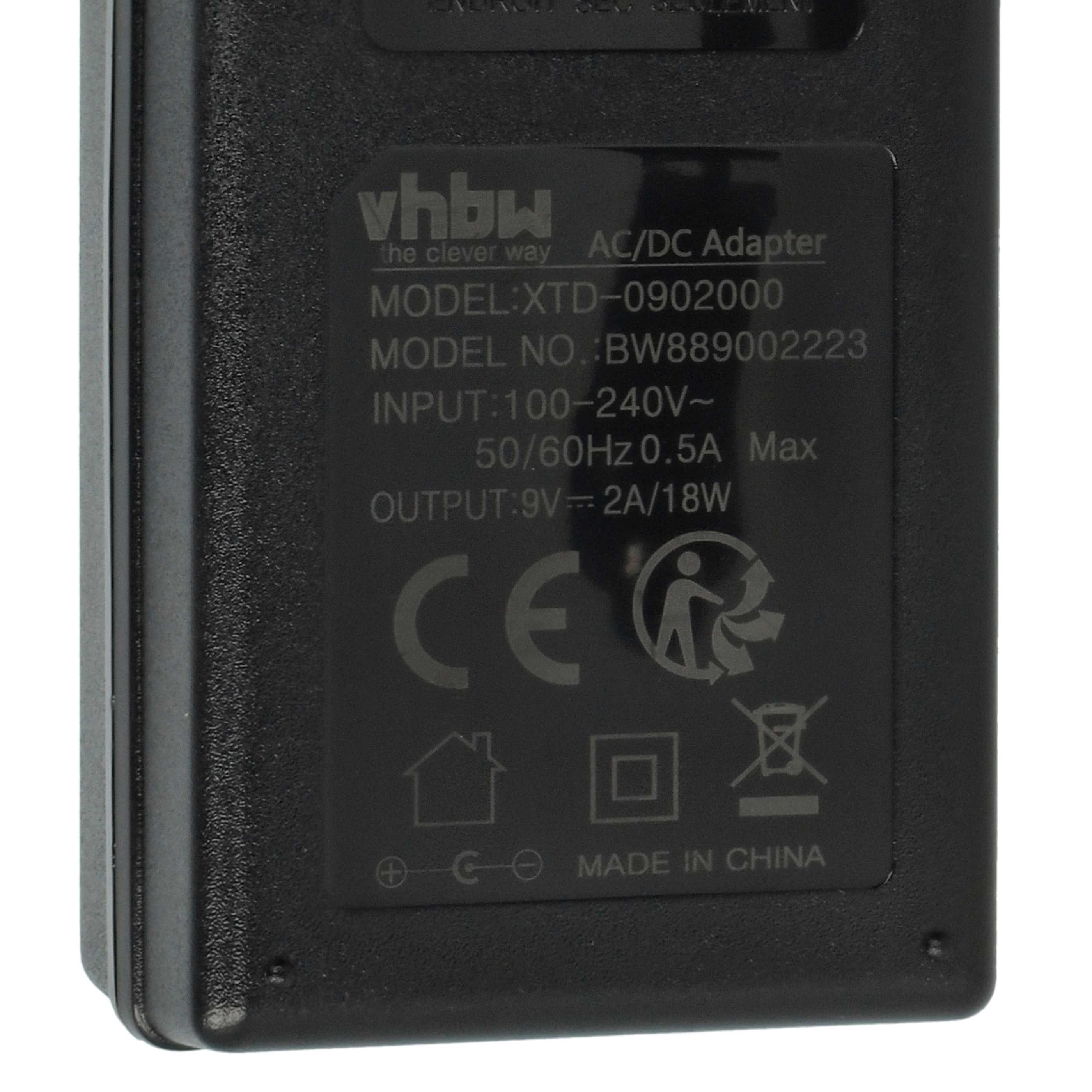 Mains Power Adapter replaces Brother AD-24, AD-30, AD-24EU, AD-24ES, AD-24E, AD-20 Electric Devices - 9 V