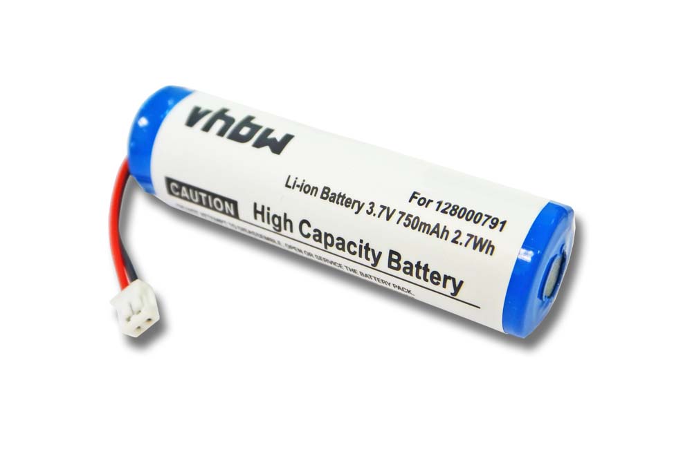 Batterie remplace Datalogic 128000791 pour scanner de code-barre - 750mAh 3,7V Li-ion