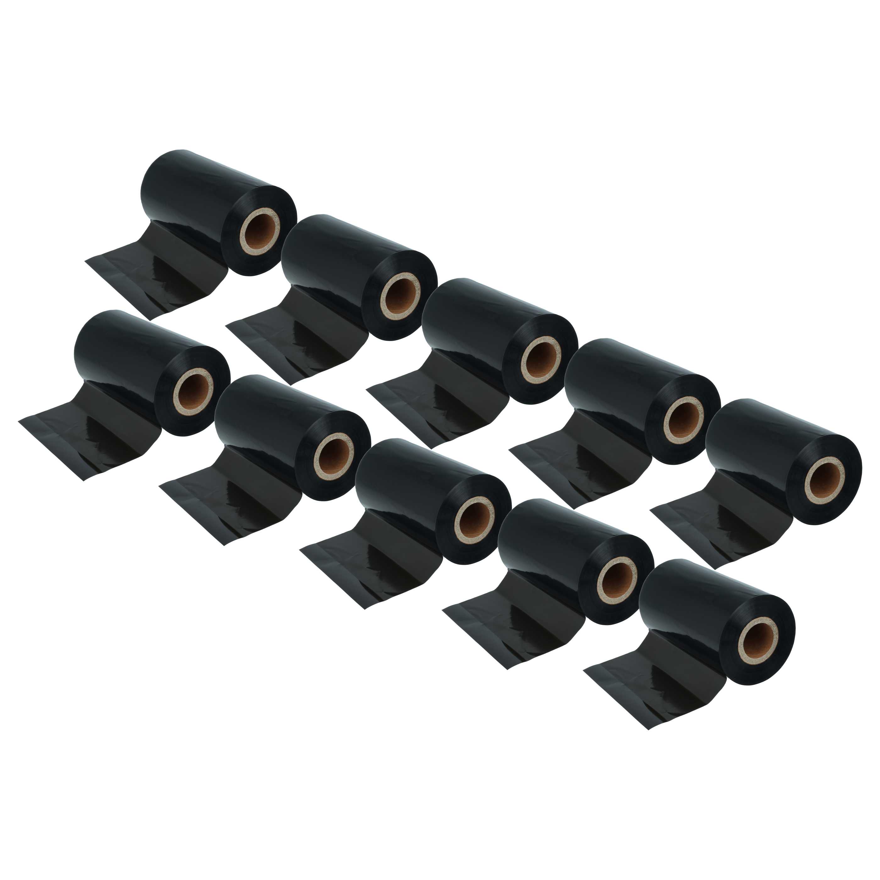 10x Taśma termotransferowa do drukarki etykiet Citizen, Zebra - 110 mm x 300 m, woskowo-żywiczna