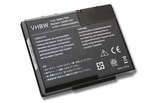 Batterie remplace HP 337607-002, 337607-001, 336962-001 pour ordinateur portable - 4400mAh 14,8V Li-ion