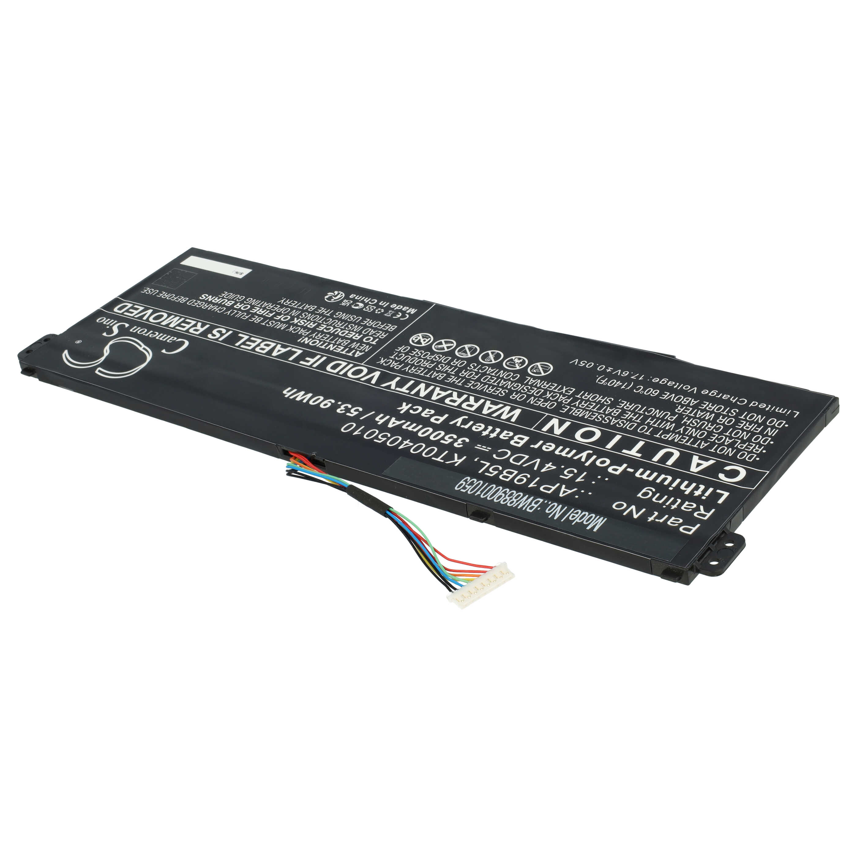Batería reemplaza Acer KT00405010, AP19B5L para notebook Acer - 3500 mAh 15,4 V Li-poli