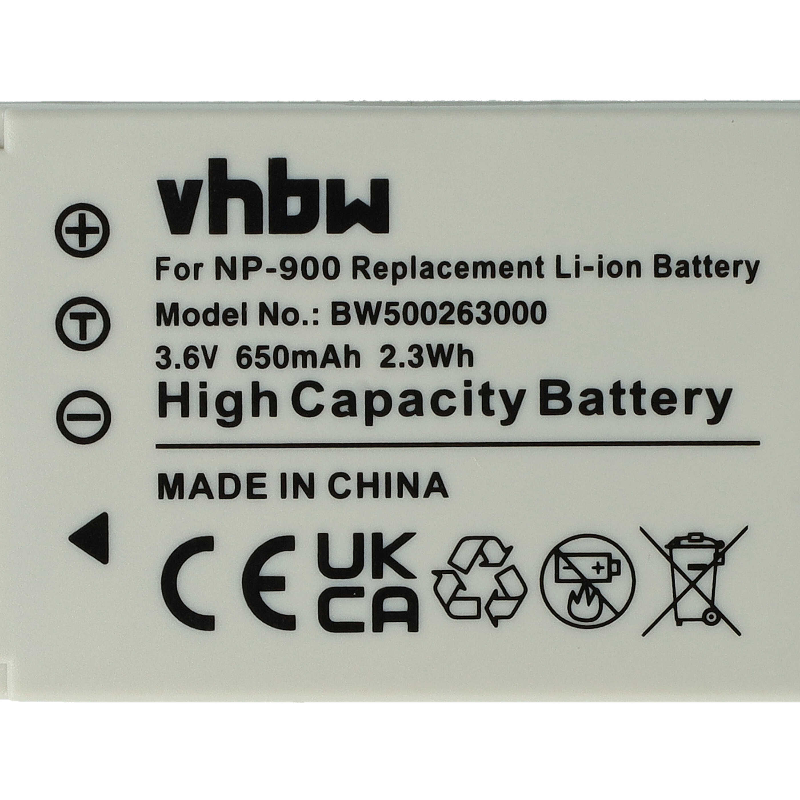 Batería reemplaza Avant BATS4 para cámara TCM - 650 mAh 3,6 V Li-Ion