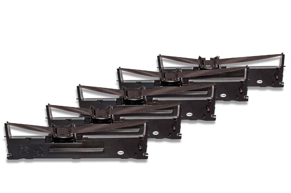 5x Ink Ribbon replaces Epson C13S015307 for Dot Matrix, Receipt Printer - Black