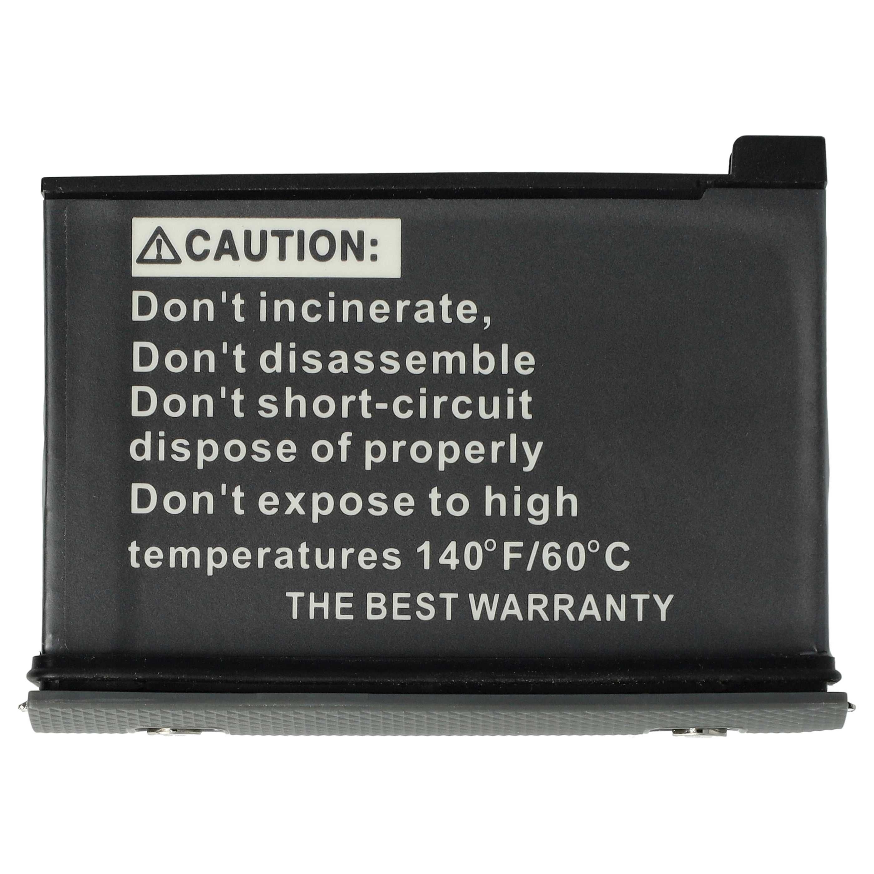 3x Battery replaces Insta360 CINOSBT, CINOSBT/A - 1700mAh, 3.85V, Li-Ion