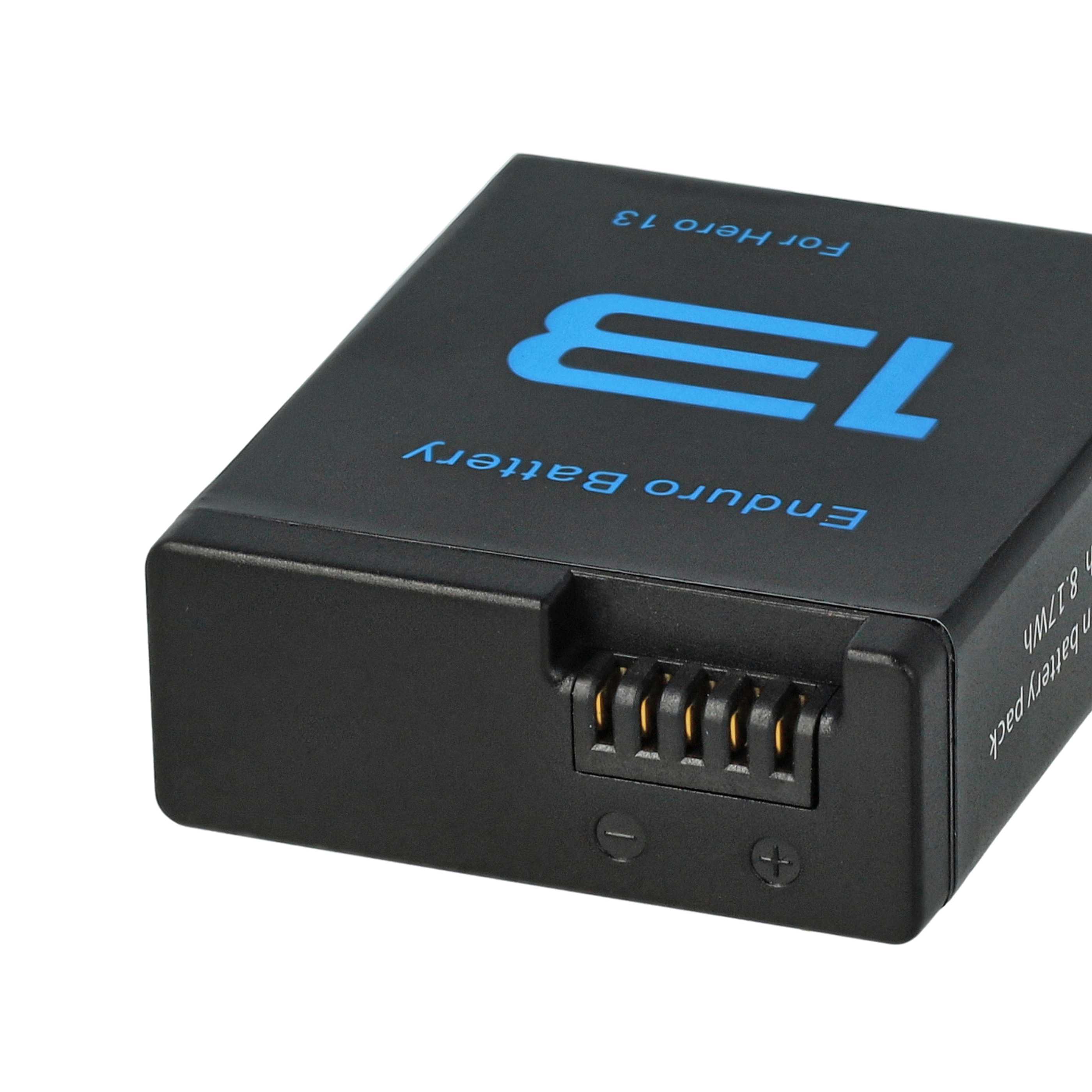 2x Battery replaces GoPro JH-GP13 - 2100mAh, 3.89V, Li-Ion
