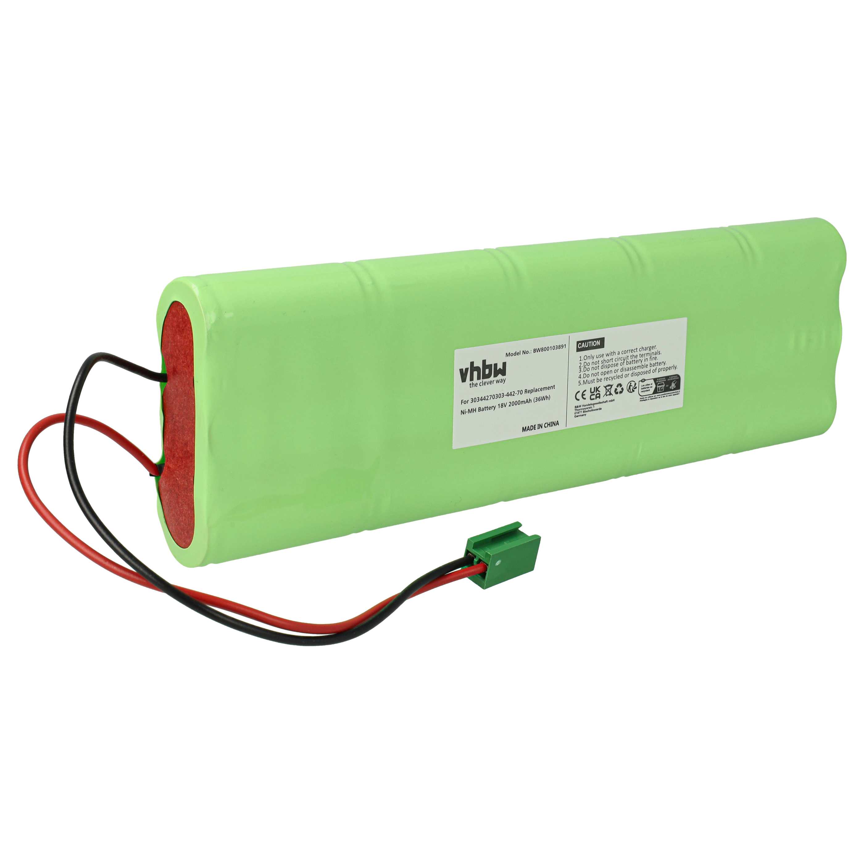 Batería reemplaza GE / Marquette 30344270303-442-70 para tecnología médica (2000 mAh, 18 V, NiMH)