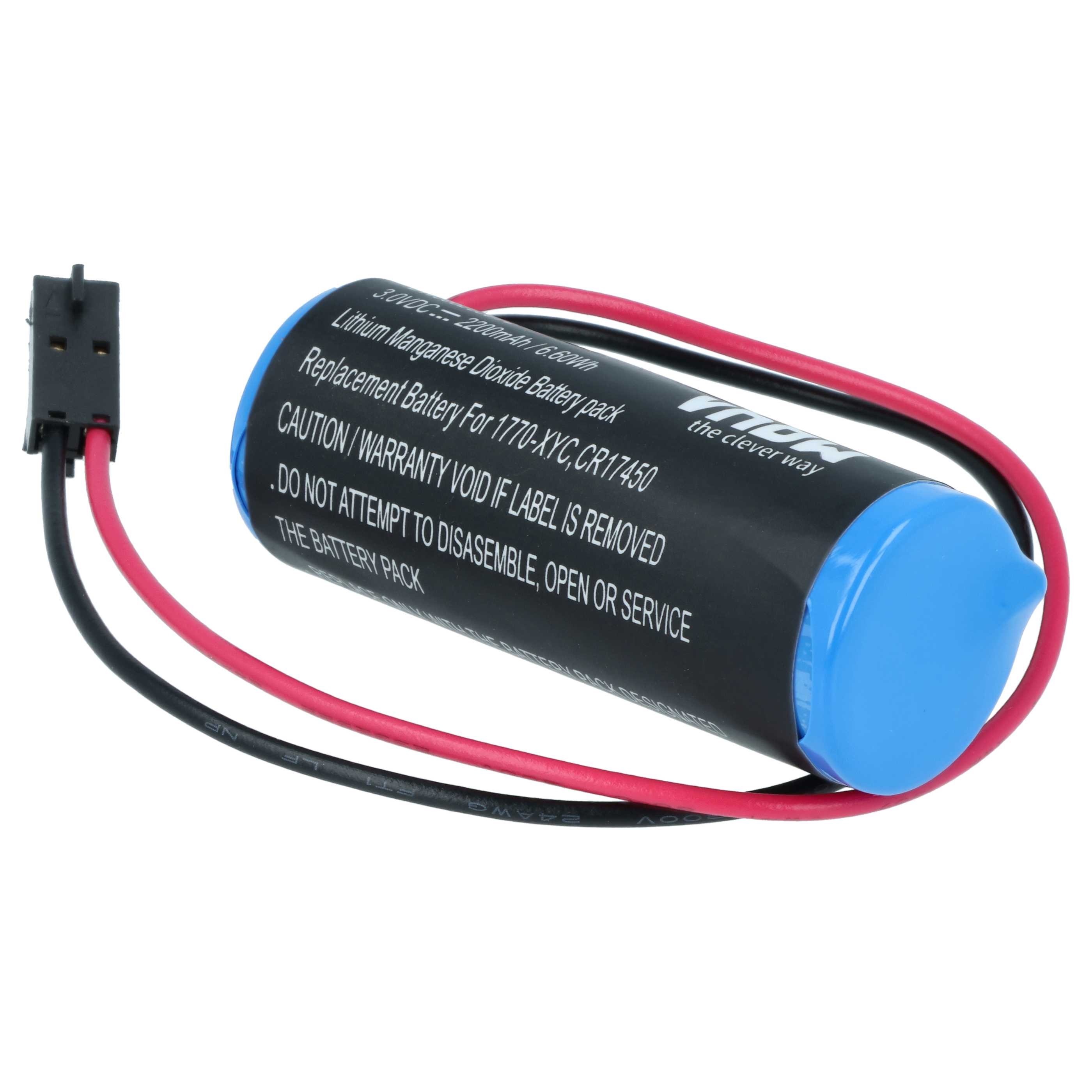 2x Bateria do PLC programowalnego sterownika zamiennik Allen Bradley 1770-XYC - 2200 mAh 3 V Li-MnO2
