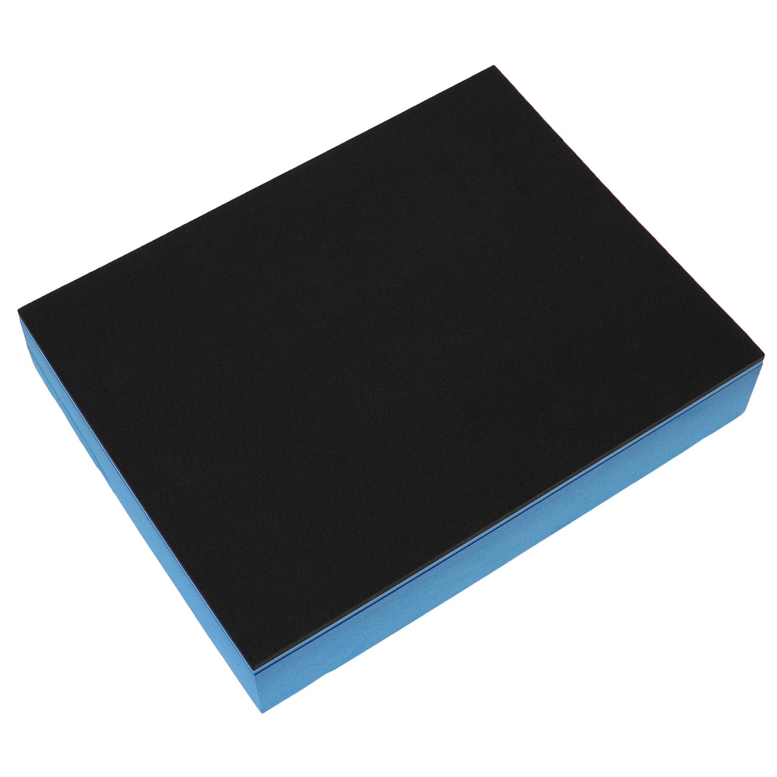 vhbw inserto compatibile con Bosch Sortimo L-Boxx cassette degli attrezzi - schiuma rigida / schiuma PE, blu, 