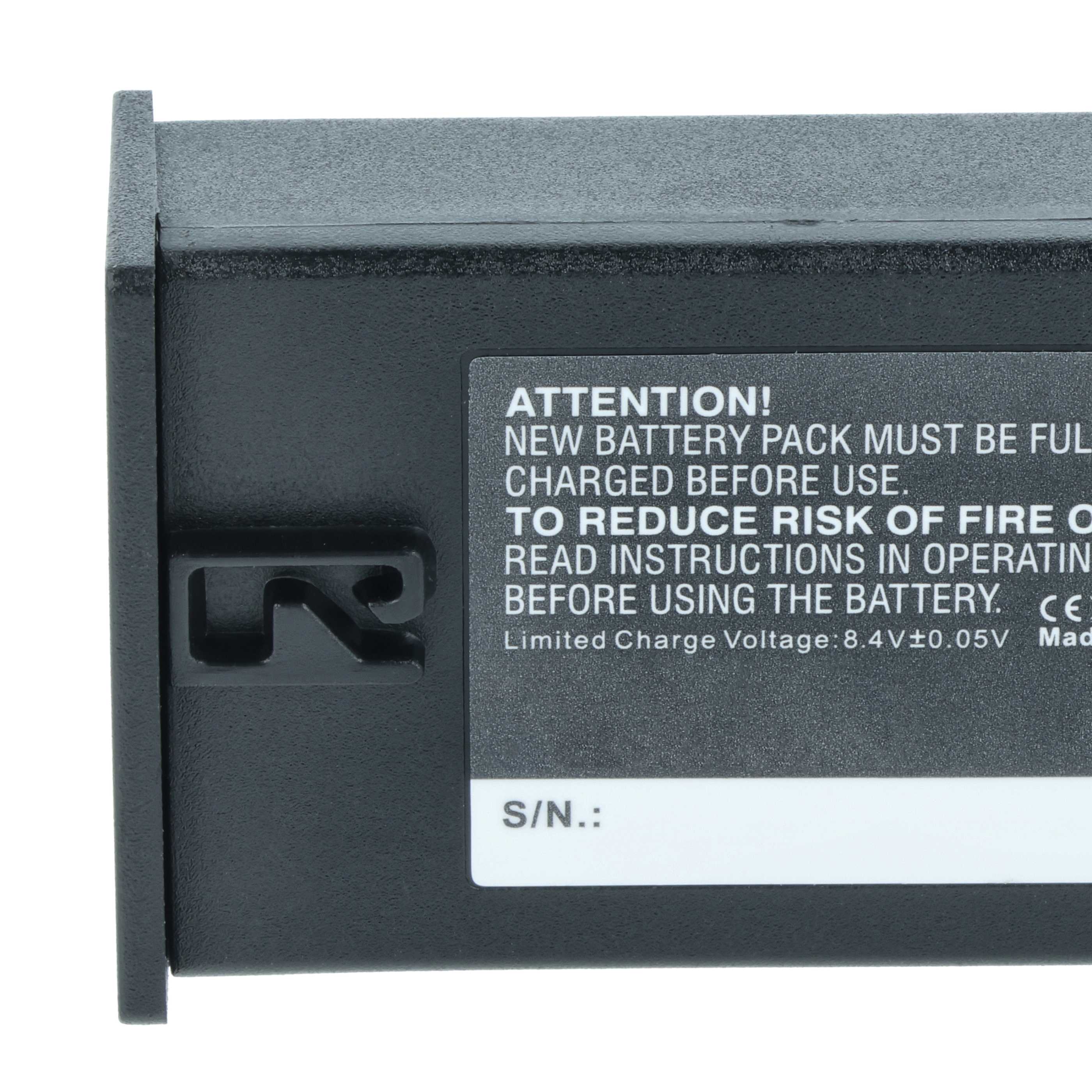 2x Battery replaces Leica BP-DC13 - 900mAh, 7.2V, Li-Ion