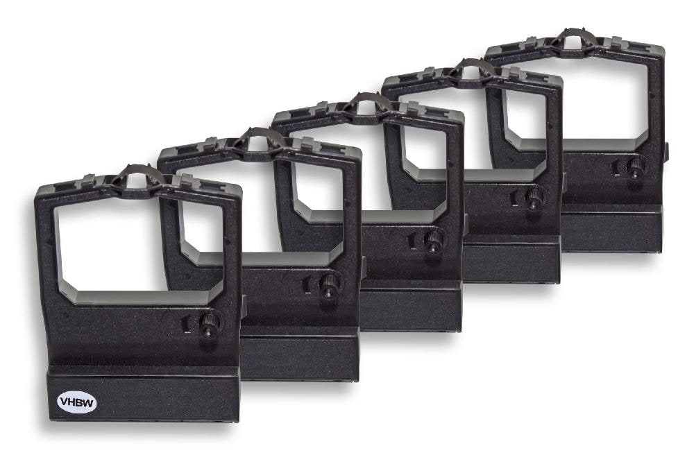 5x Ink Ribbon replaces 09002315 for OKI Dot Matrix, Receipt Printer etc. - Black