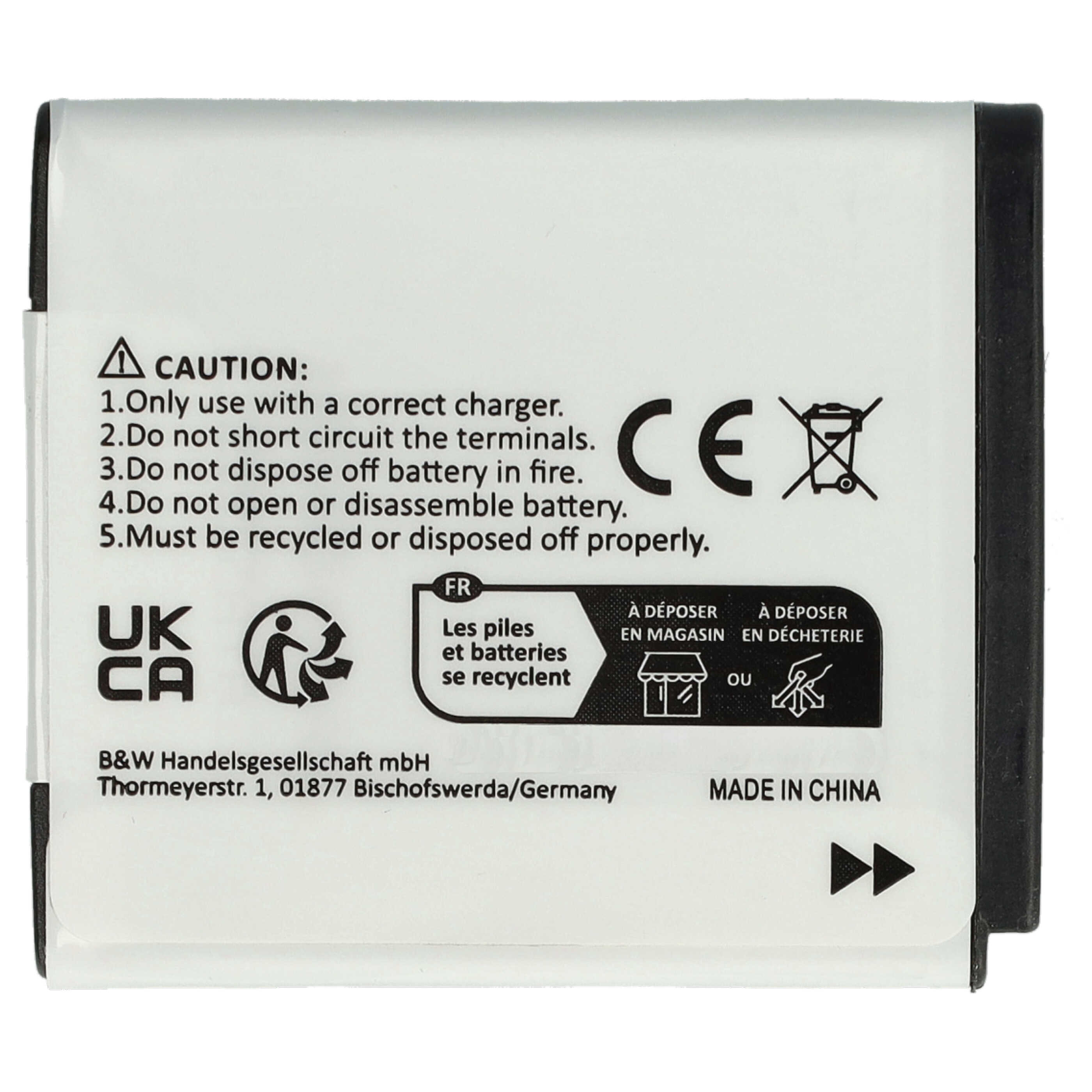 3x Battery replaces Fuji Fujifilm NP-50 - 650mAh, 3.6V, Li-Ion