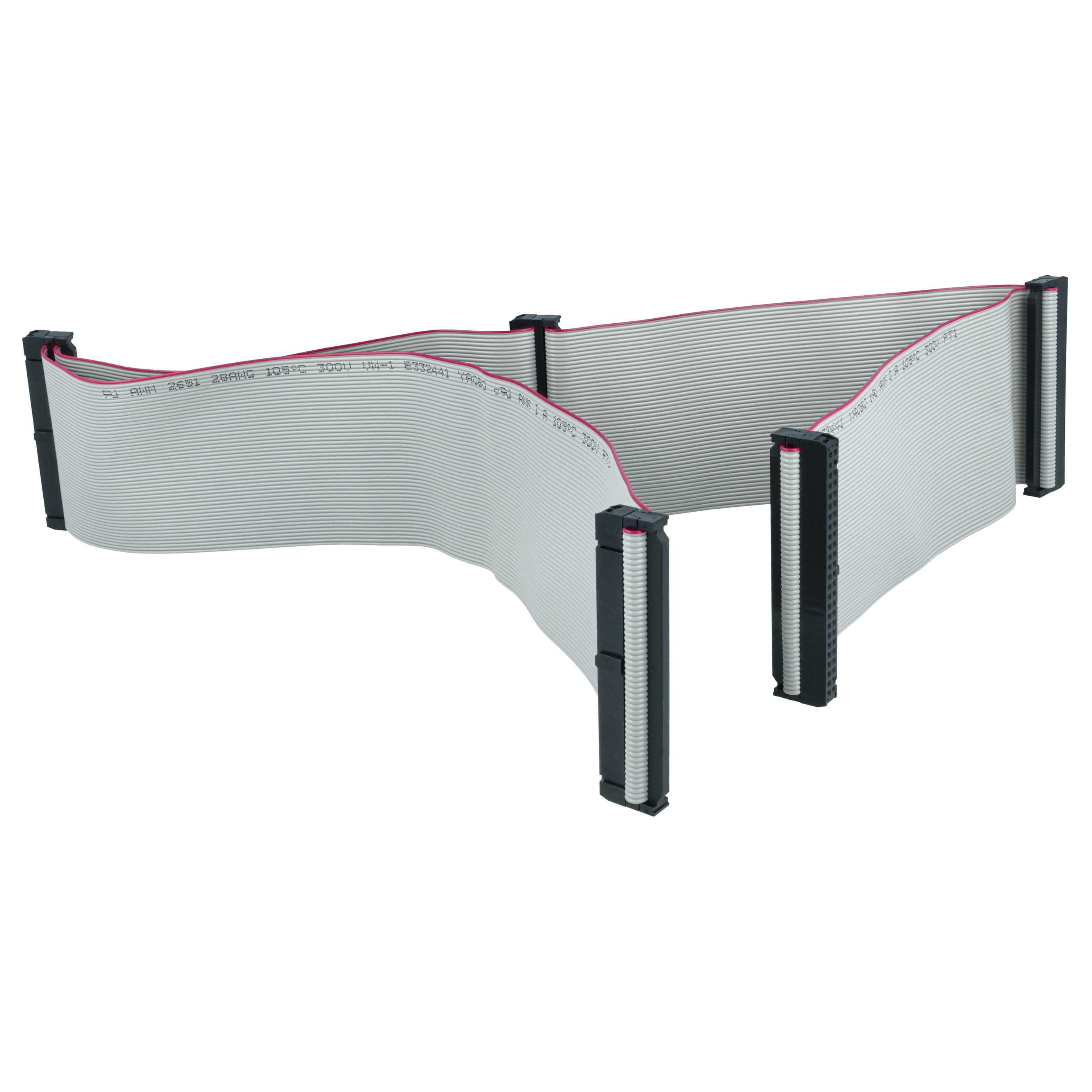 SCSI Flat Ribbon Cable for Indoor Installation of 5 SCSI Devices - 50 Pin, 75 cm