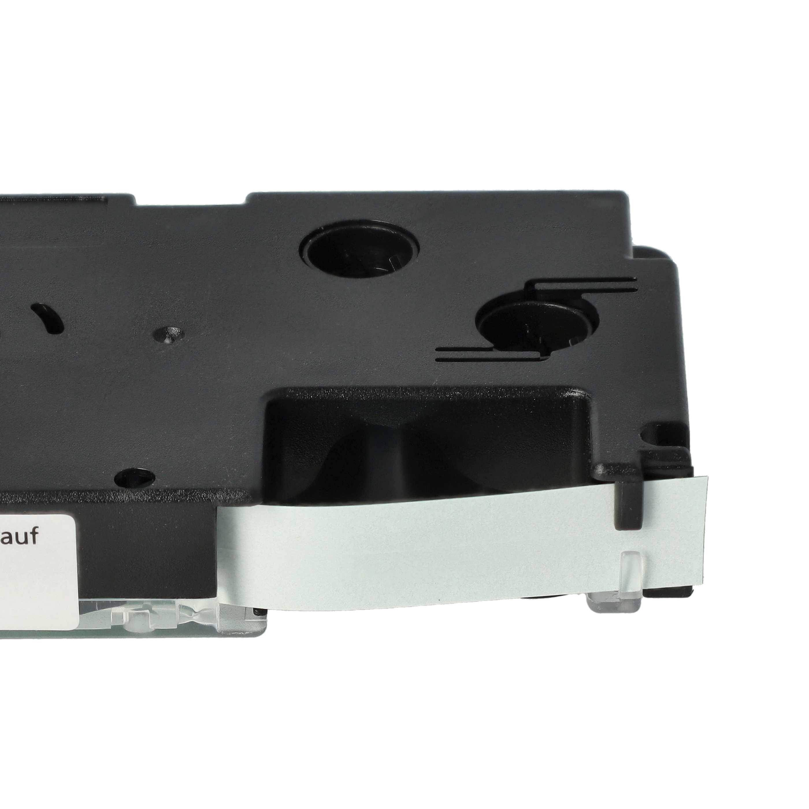 Label Tape replaces Casio XR-9GN1, XR-9GN - 9 mm Black to Green