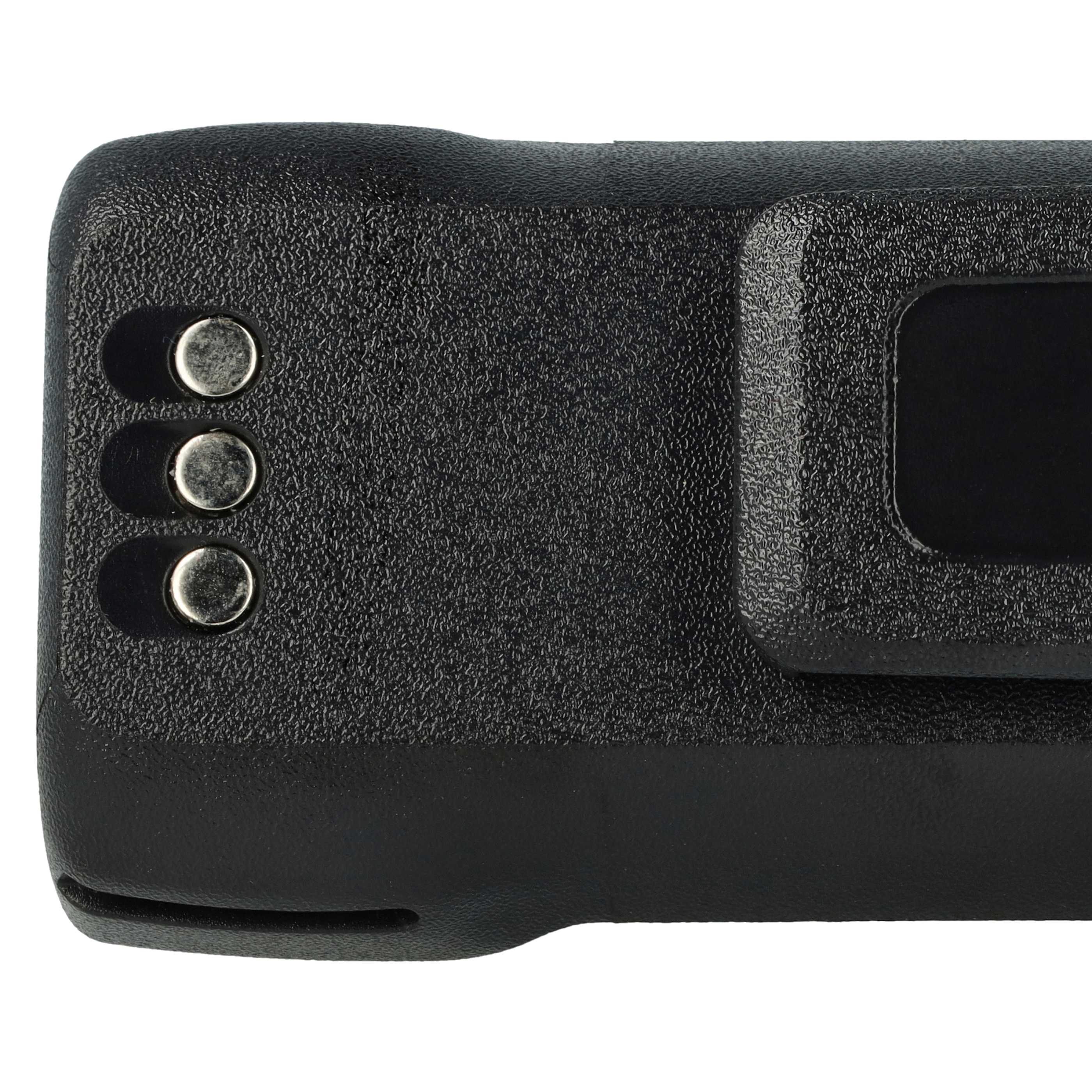 Radio Battery replaces Motorola PMNN4600A, PMNN4598A - 2600 mAh 7.4 V Li-Ion + Belt Clip
