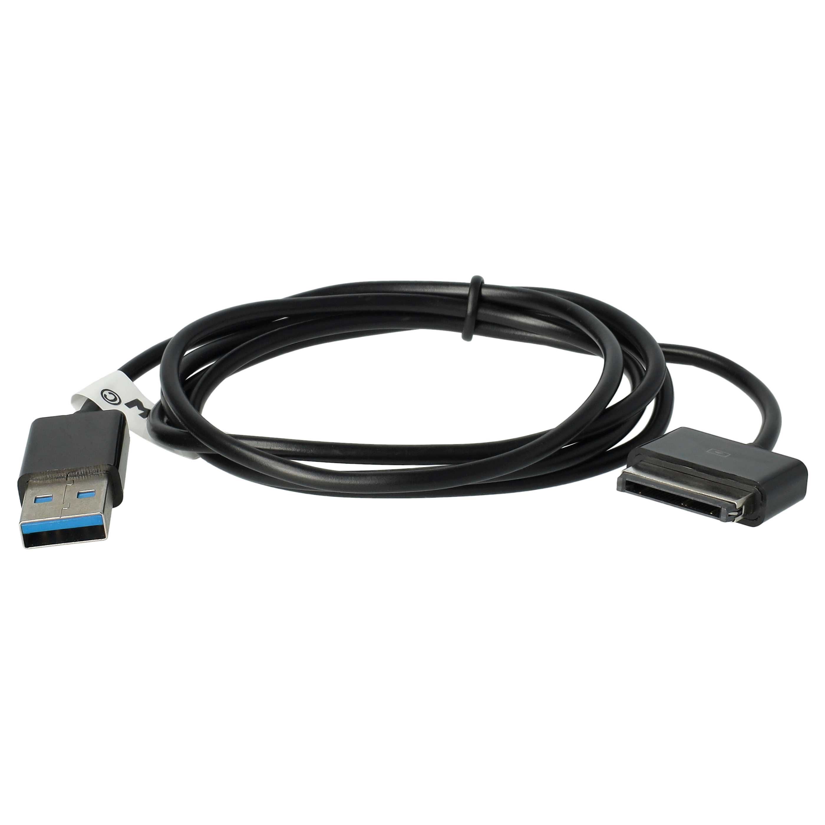 Cable de datos USB para tablet Asus Eee Pad Transformer SL101 - cable de carga 2en1, 100cm
