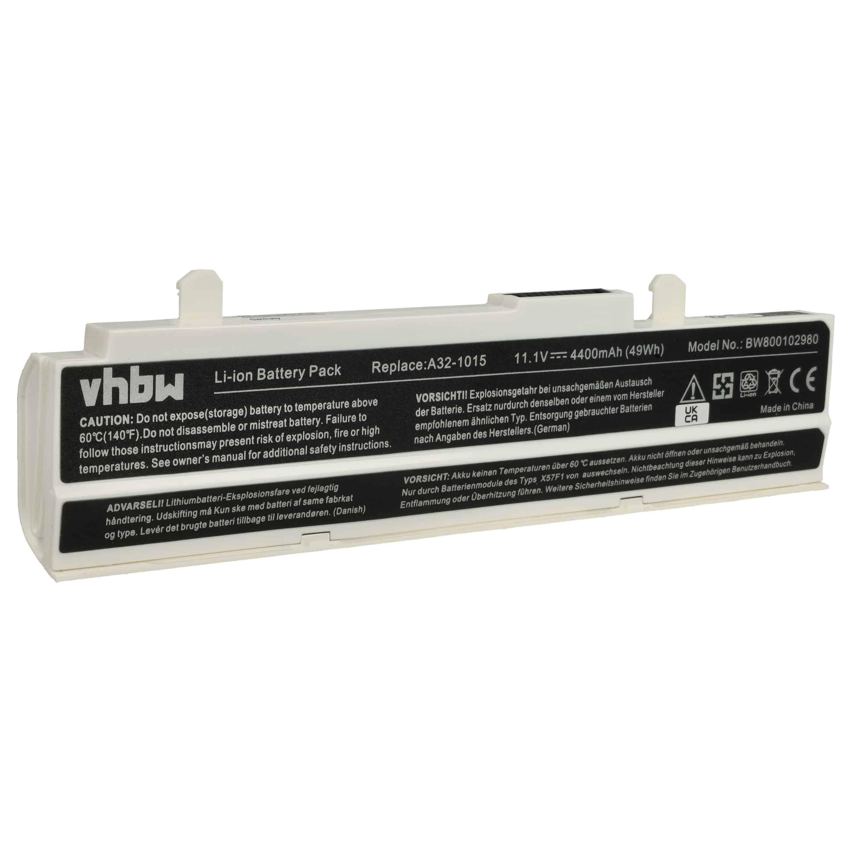 Akumulator do laptopa zamiennik Asus A32-1015, PL32-1015, AL31-1015, A31-1015 - 4400 mAh 11,1 V Li-Ion, biały
