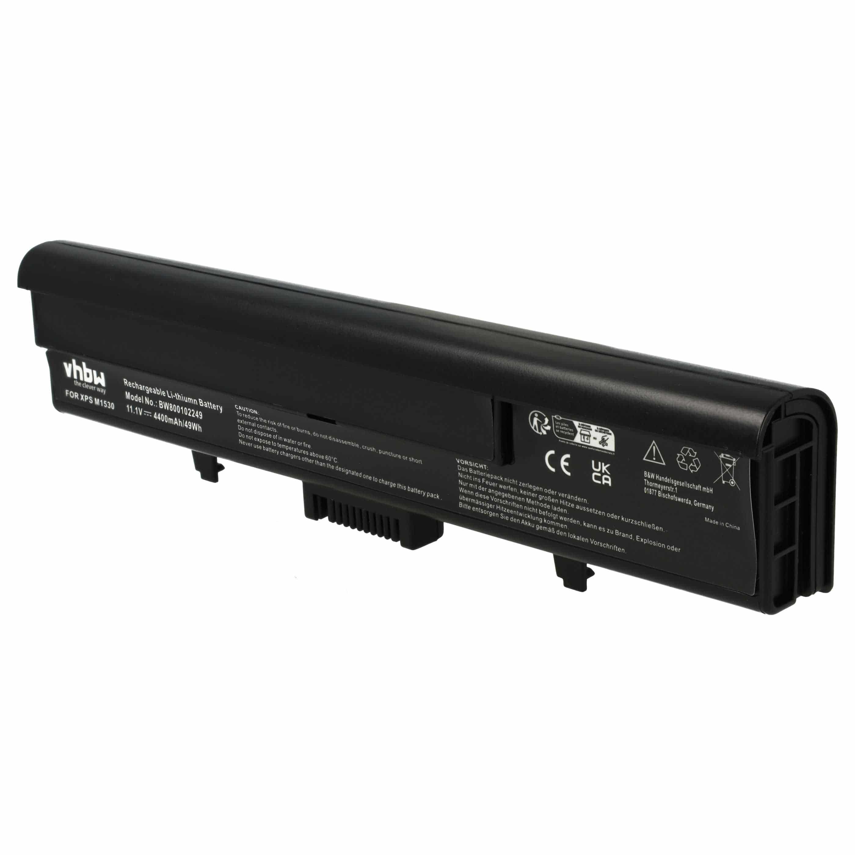 Akumulator do laptopa zamiennik Dell 312-0664, 312-0660, 312-0662, 312-0663 - 4400 mAh 11,1 V Li-Ion, czarny