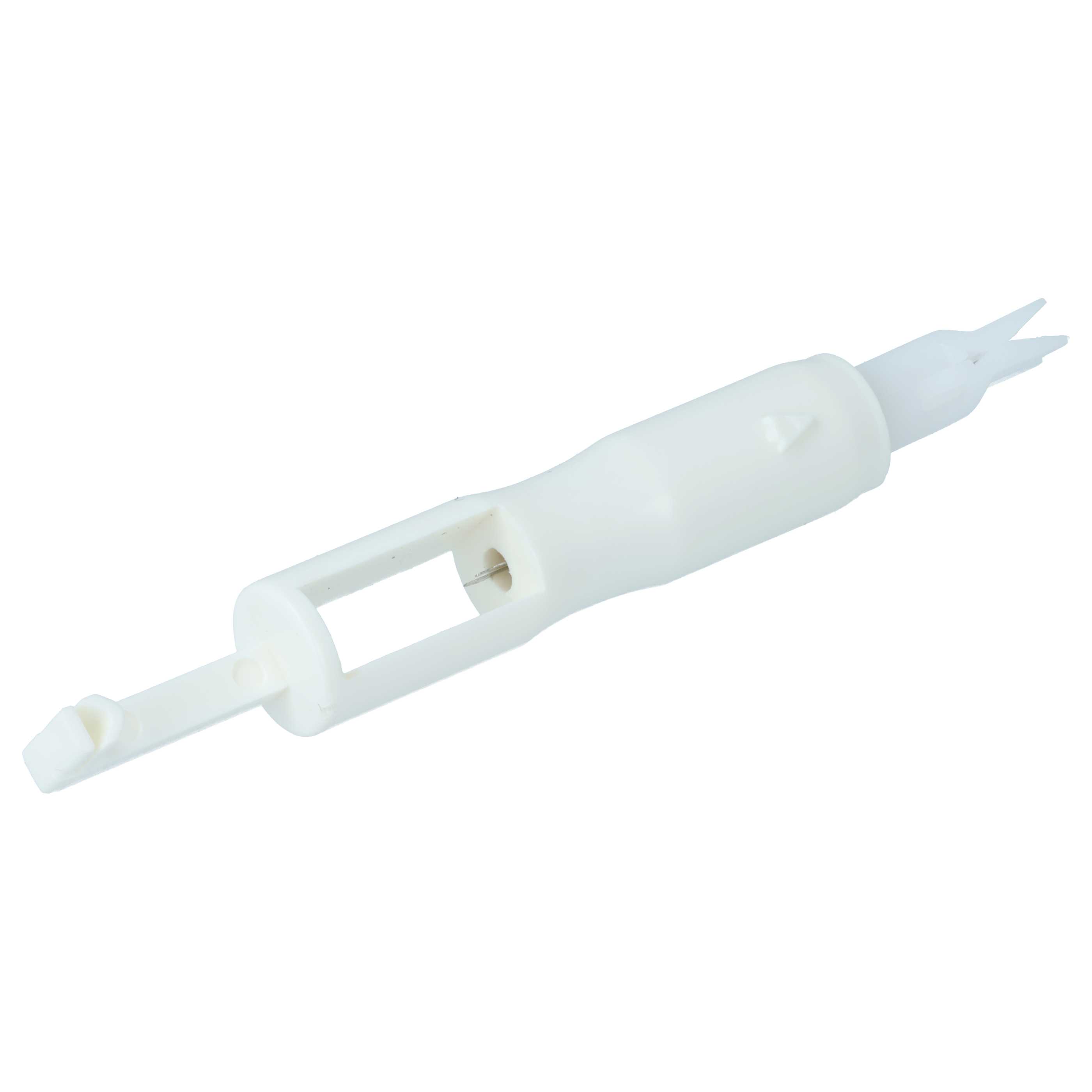 Enhebrador de agujas para máquina de coser - Longitud de 7,2 cm, punta magnética, blanco