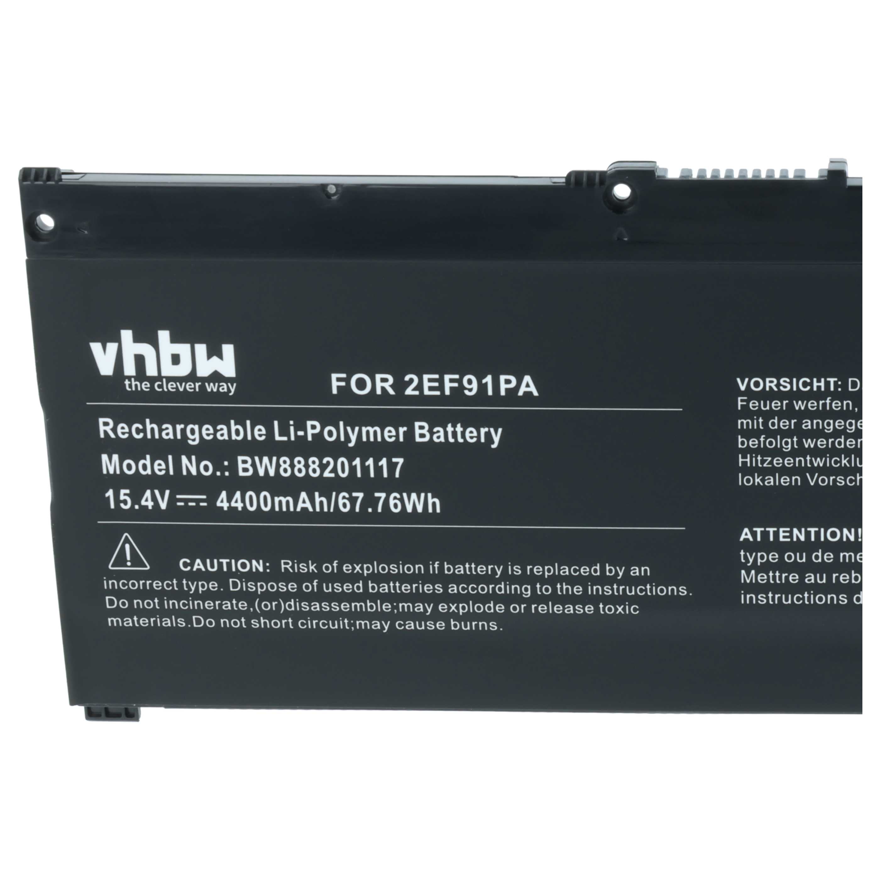 Akumulator do laptopa zamiennik HP 917678-1B1, 916678-171, 917678-271 - 4400 mAh 15,4 V LiPo, czarny