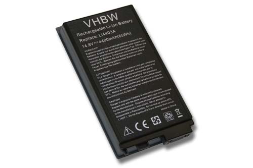 Batterie remplace Medion RAM2010, 40010871, LI4403A pour ordinateur portable - 4400mAh 14,8V Li-ion, noir