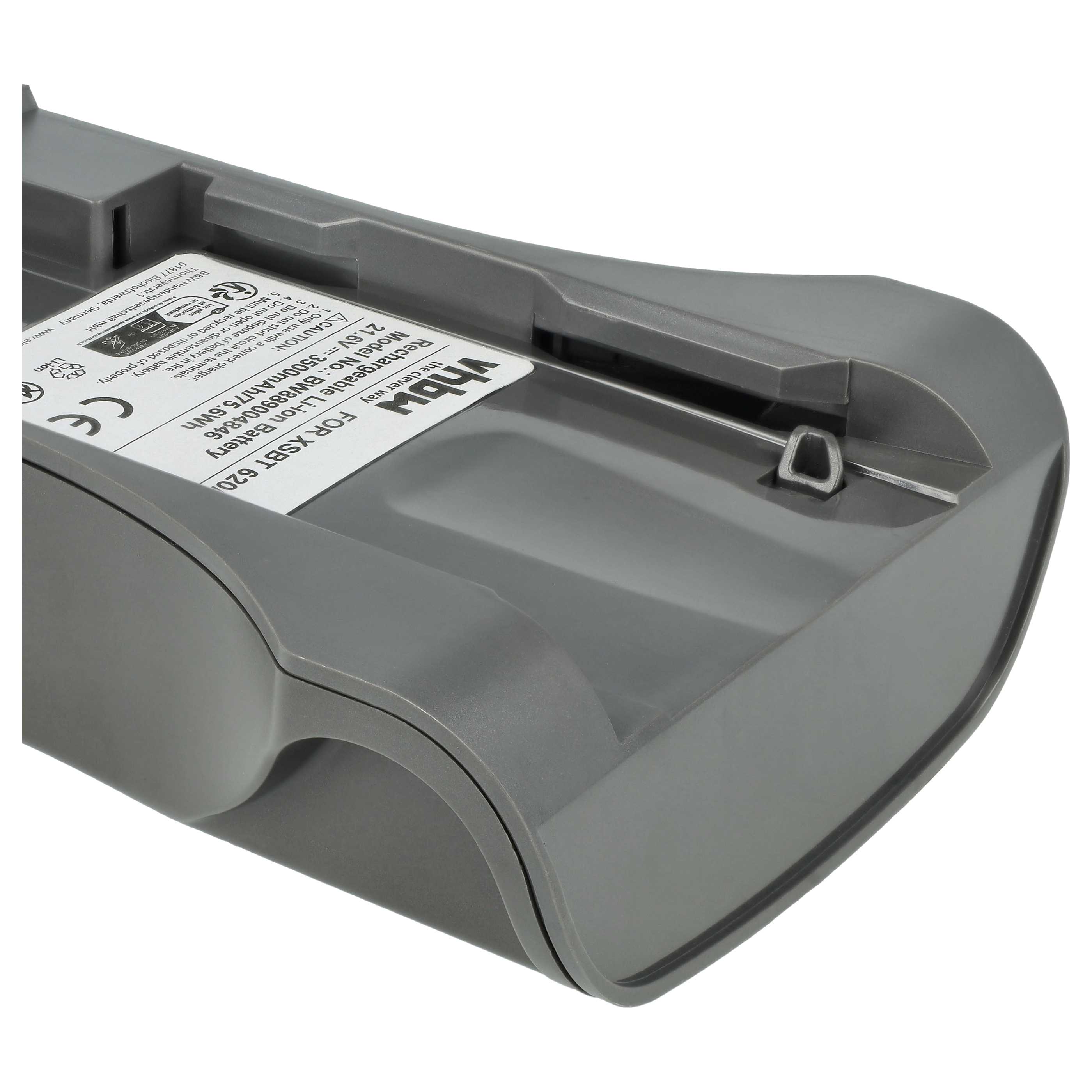 Battery replaces XSBT620 for Shark 3500mAh, 21.6V, Li-Ion
