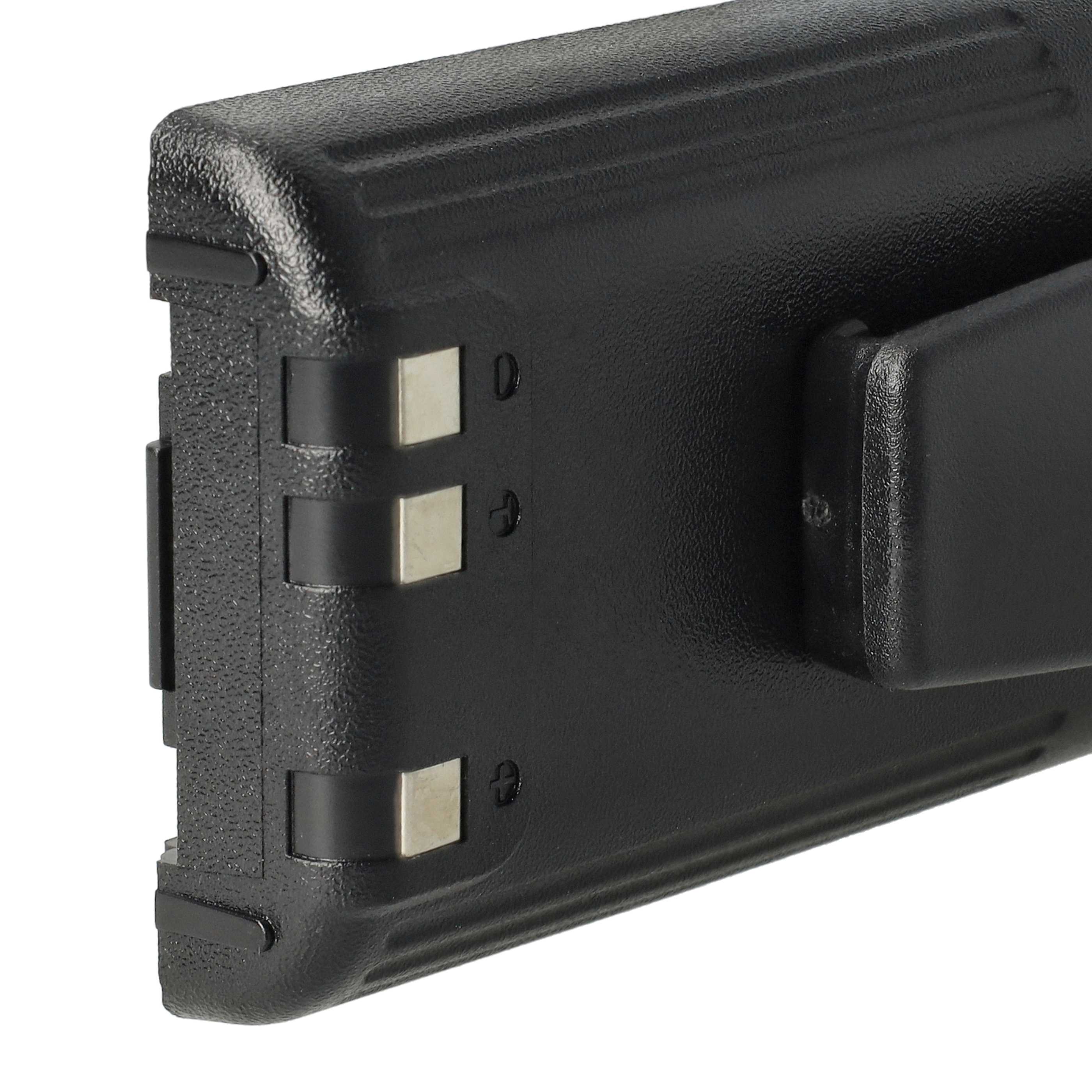 Radio 5x Battery replaces Icom BP-211, BP-210N, BP-210, BP-209N, BP-209 - 2000 mAh 7.4 V Li-Ion + Belt Clip